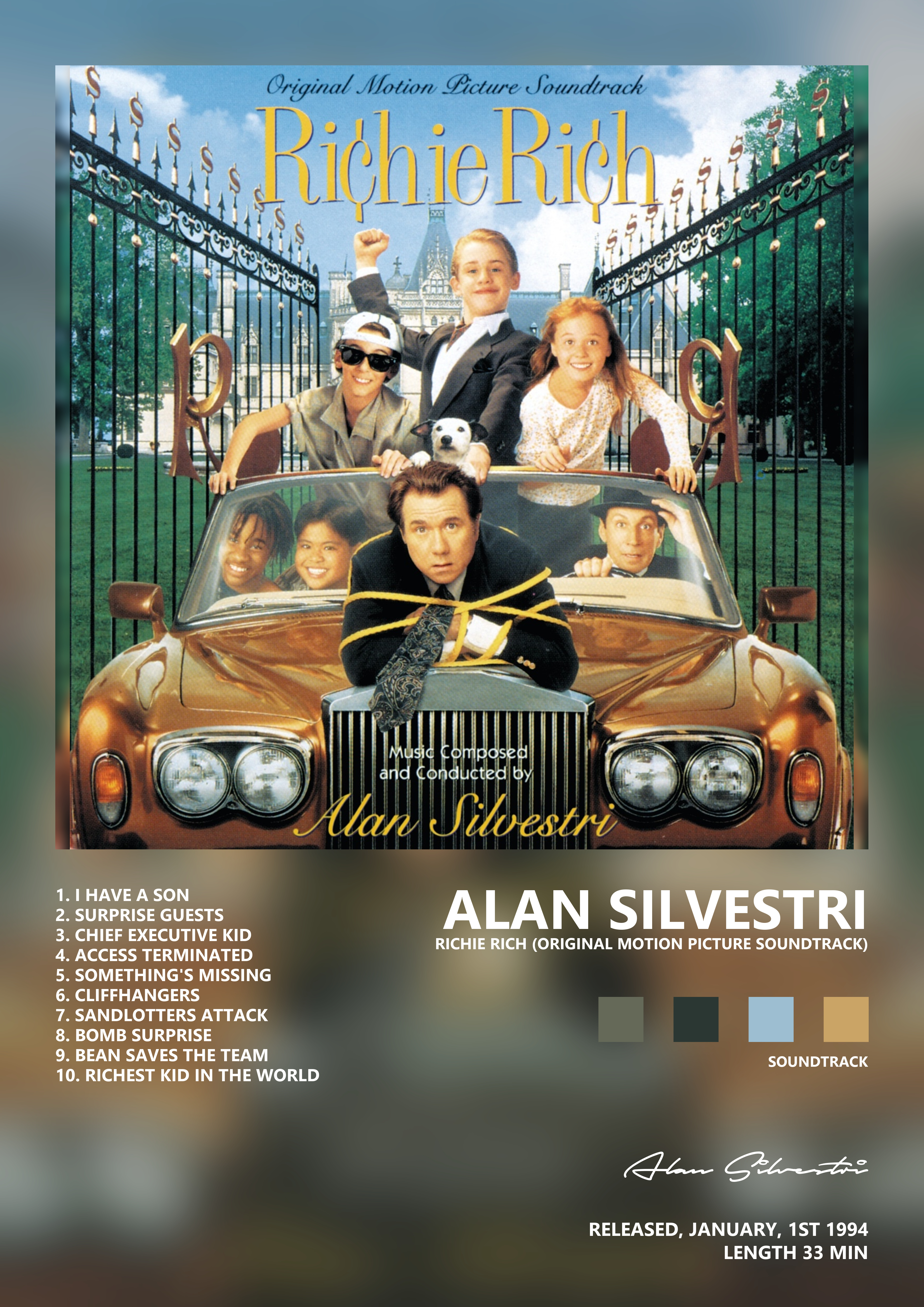 Music poster: Alan Silvestri - Richie Rich Original Motion Picture Soundtrack