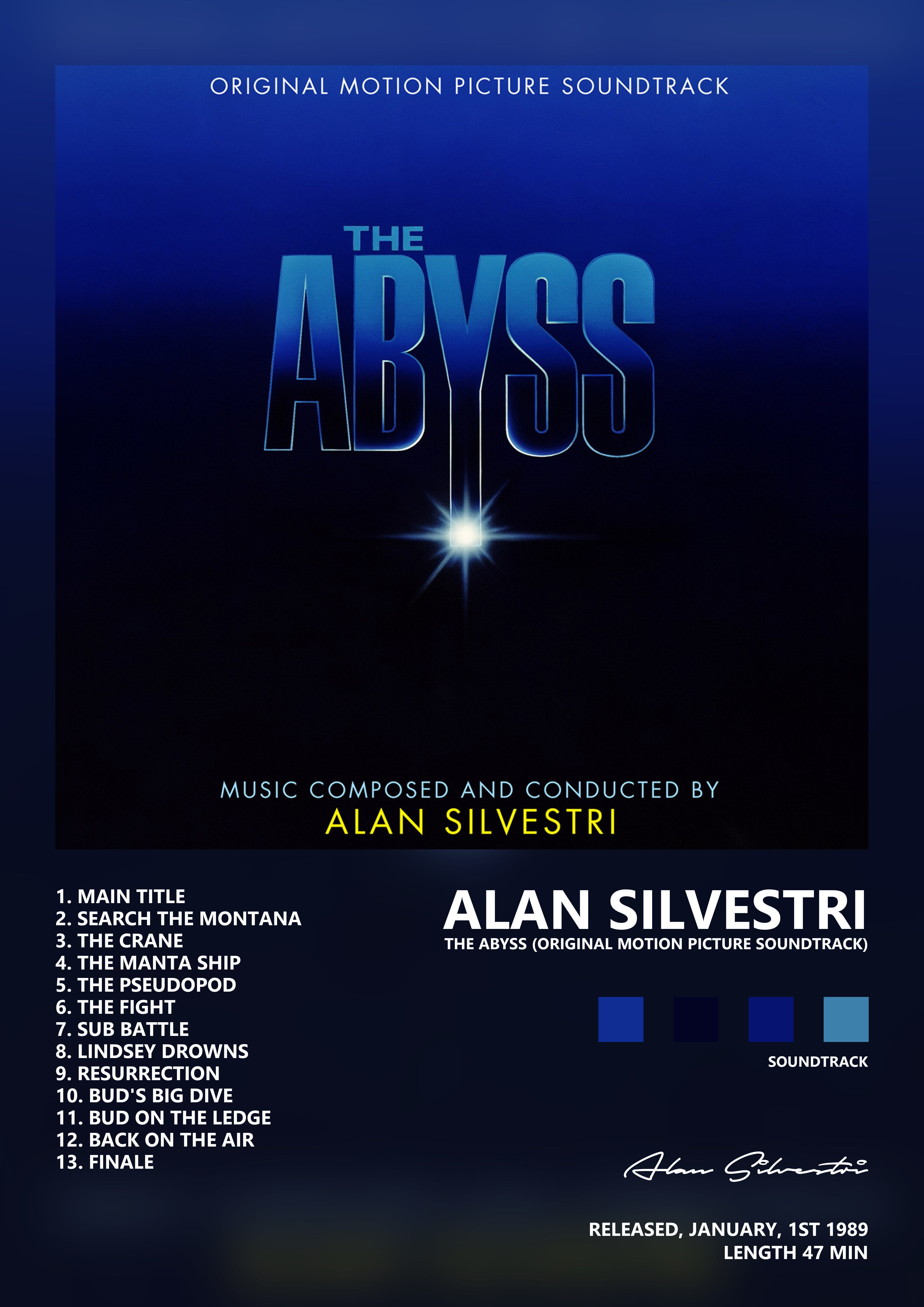 Music poster: Alan Silvestri - The Abyss Original Motion Picture Soundtrack