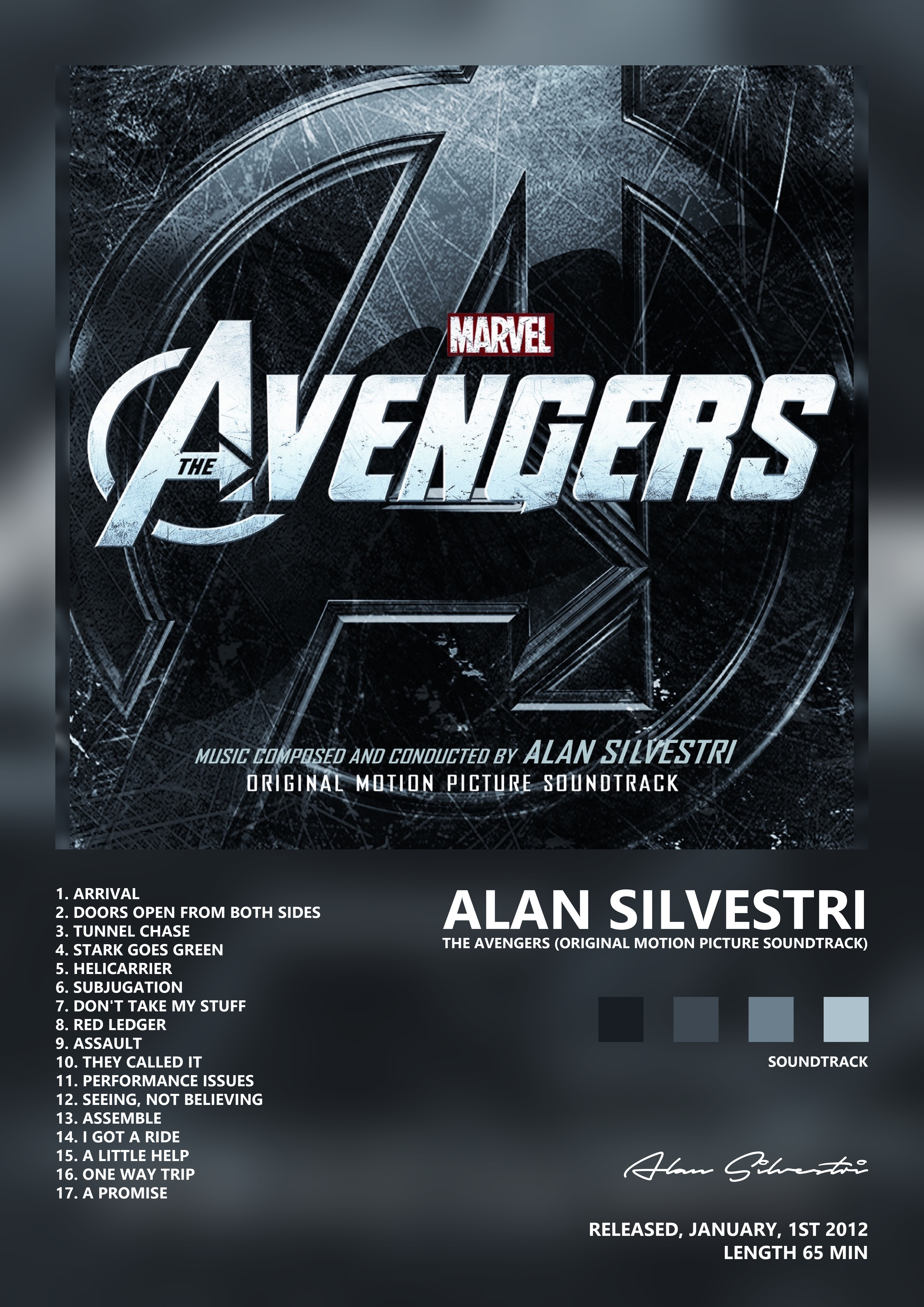 Music poster: Alan Silvestri - The Avengers Original Motion Picture Soundtrack