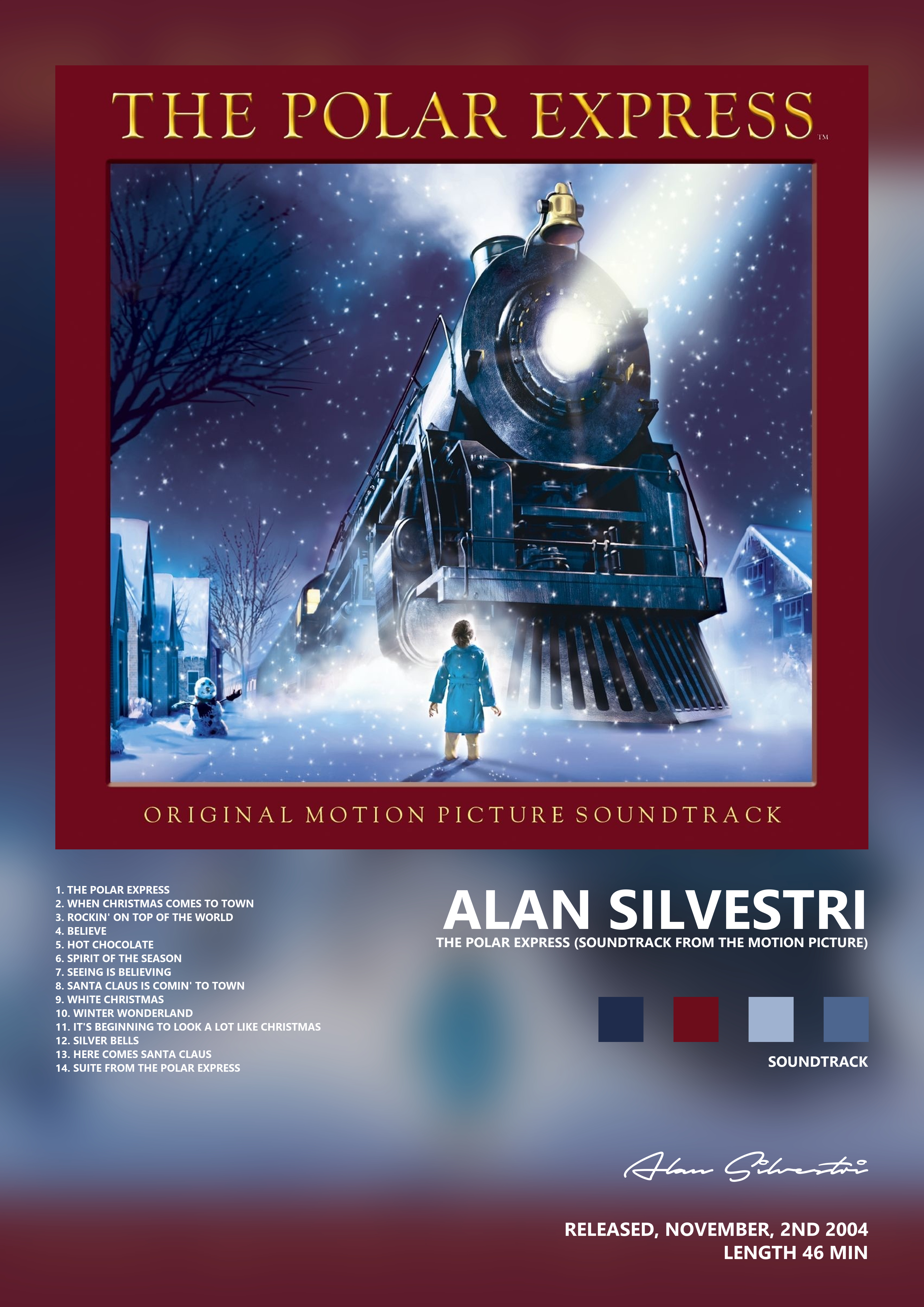 Music poster: Alan Silvestri - The Polar Express Soundtrack from the Motion Picture
