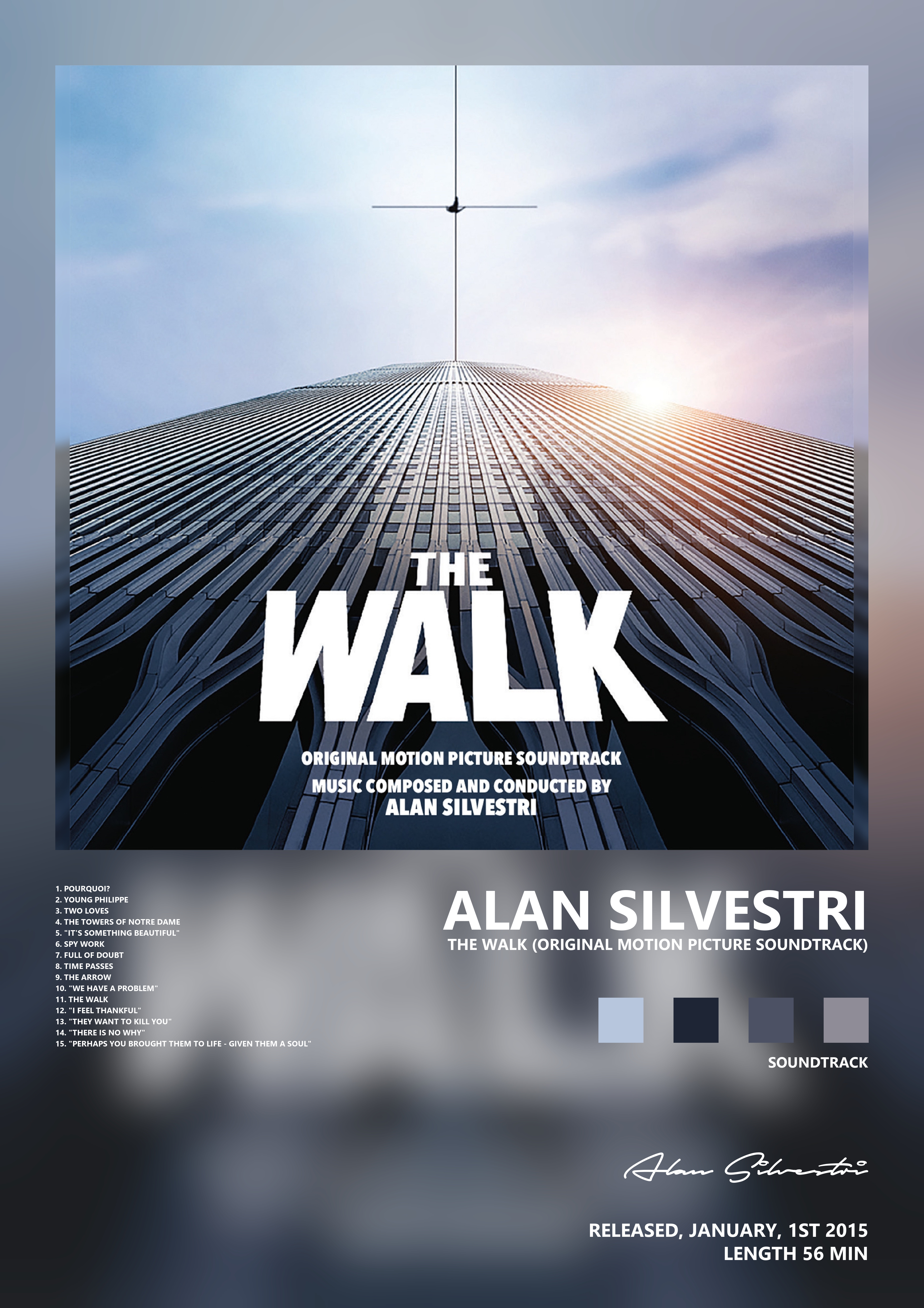 Music poster: Alan Silvestri - The Walk Original Motion Picture Soundtrack