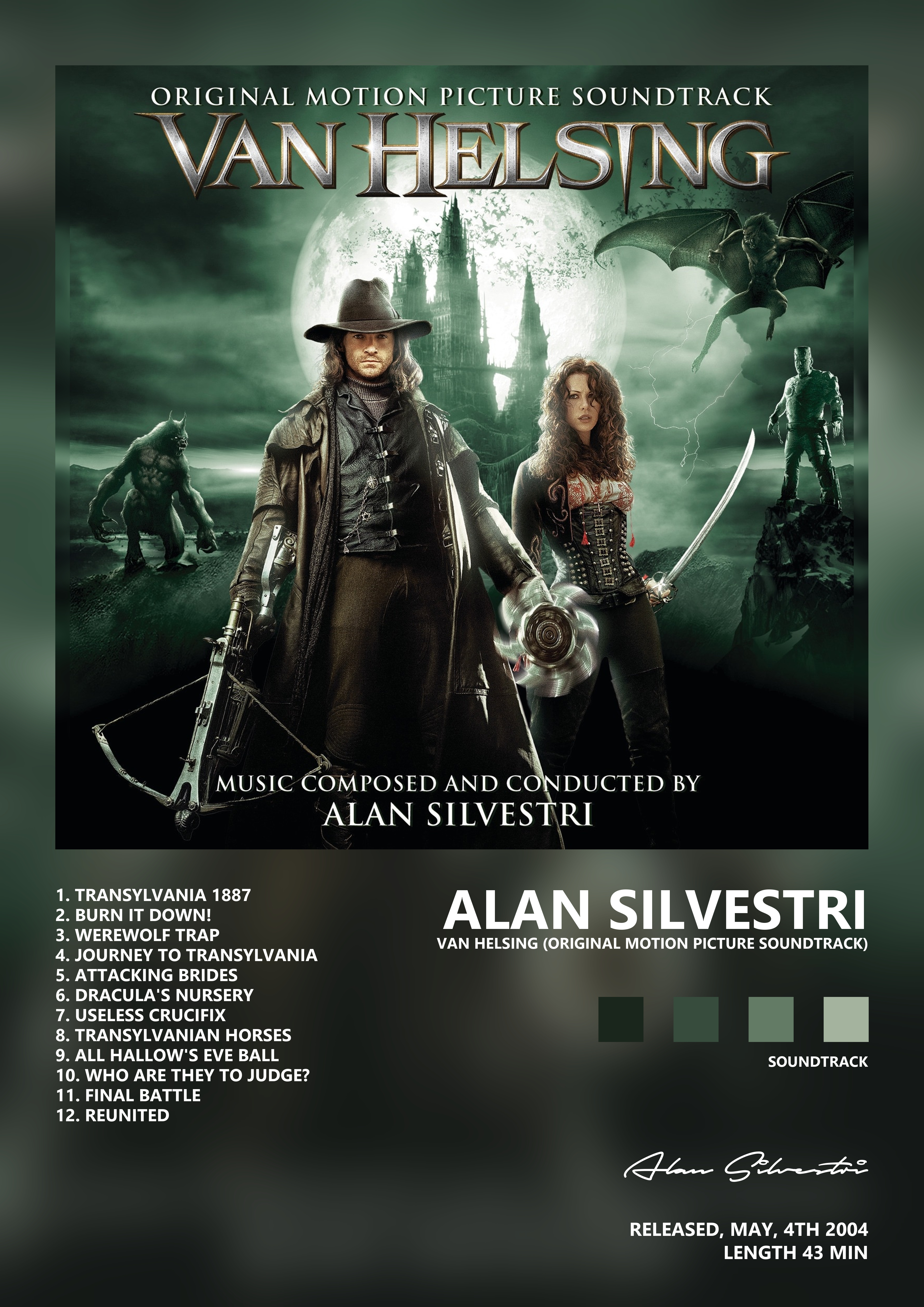Music poster: Alan Silvestri - Van Helsing Original Motion Picture Soundtrack