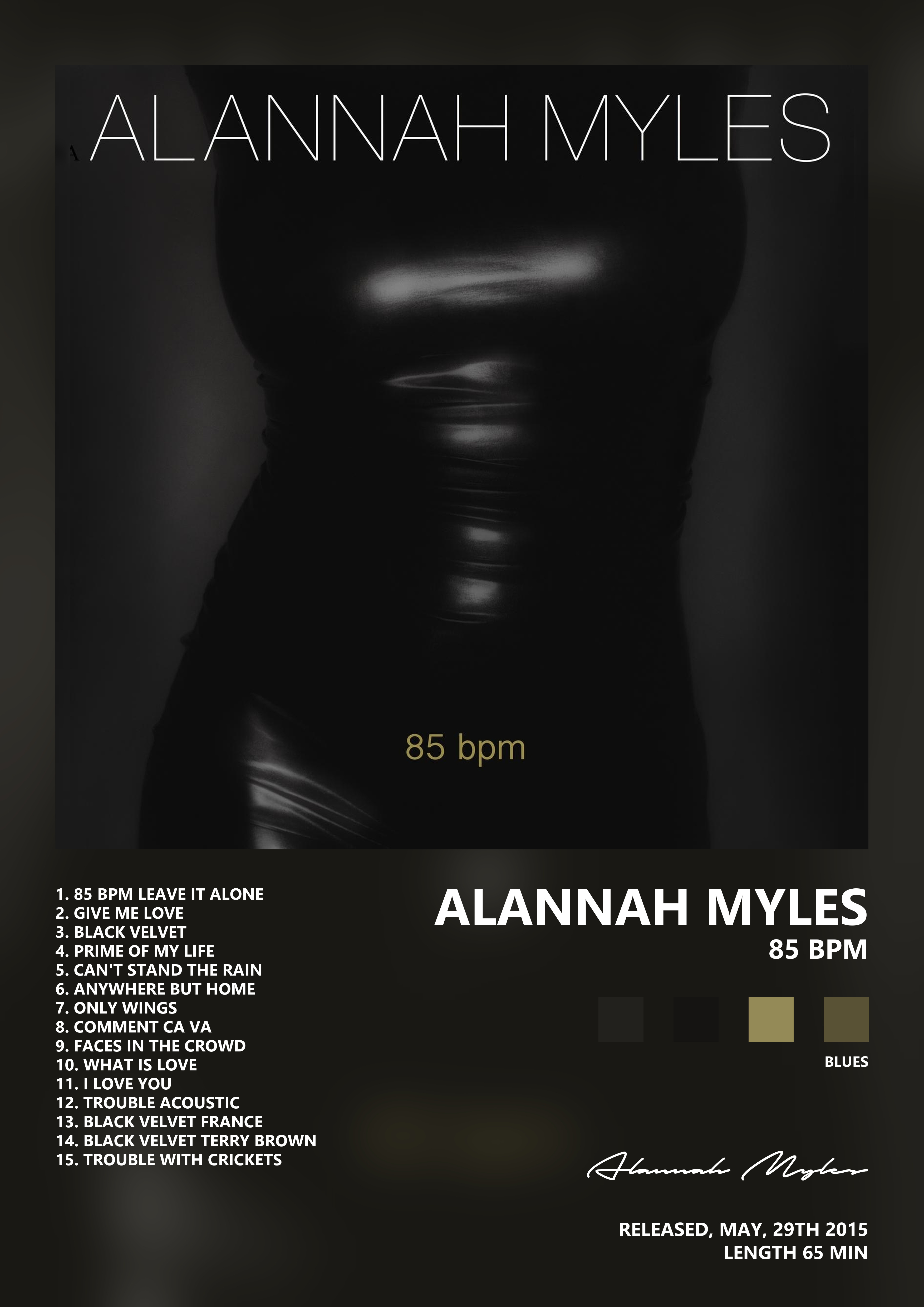 Music poster: Alannah Myles - 85 Bpm