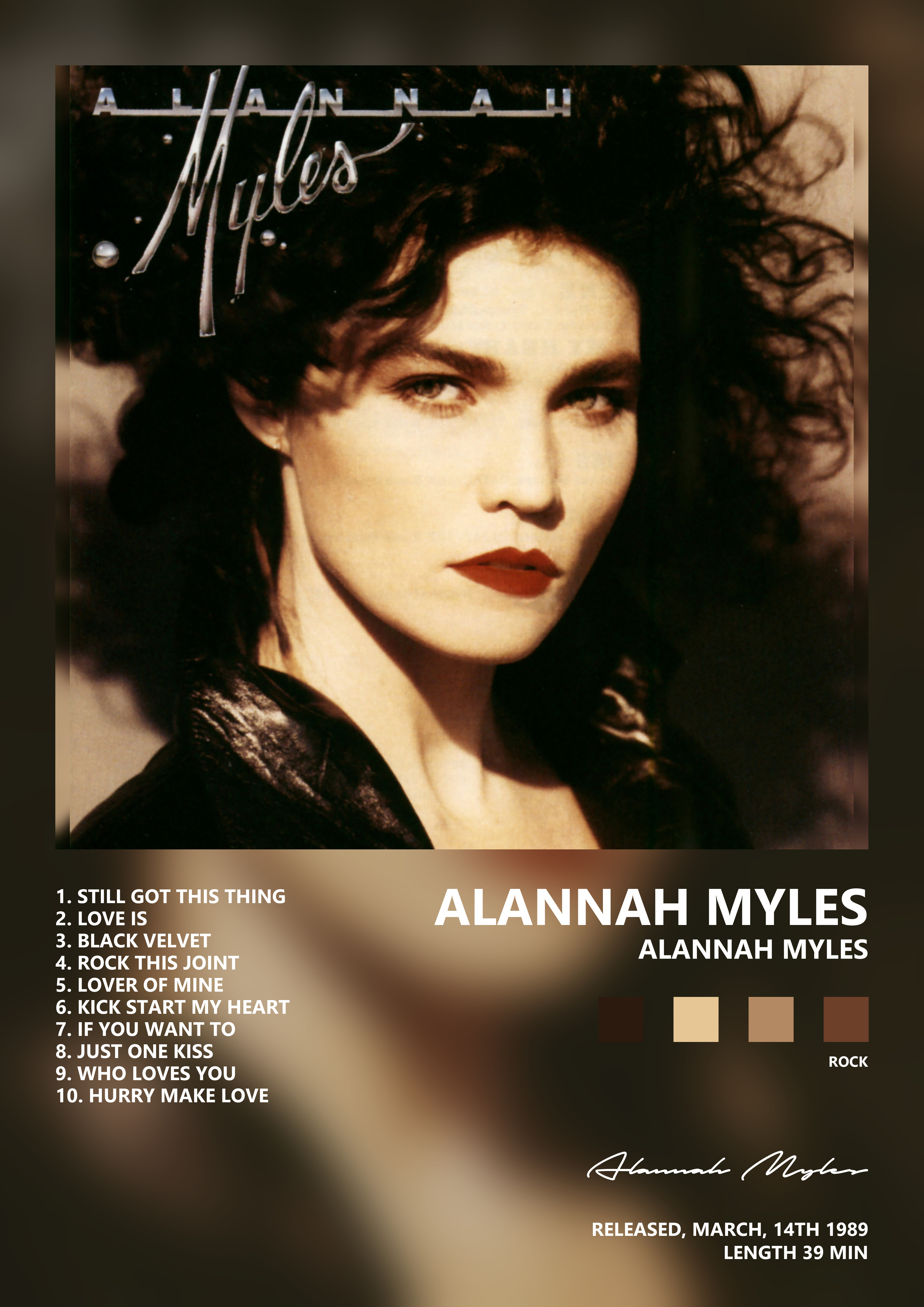 Music poster: Alannah Myles - Alannah Myles