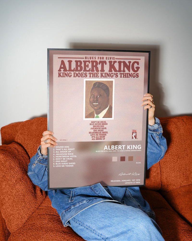 Music poster: Albert King - Blues for Elvis King Does the Kings Things Remastered