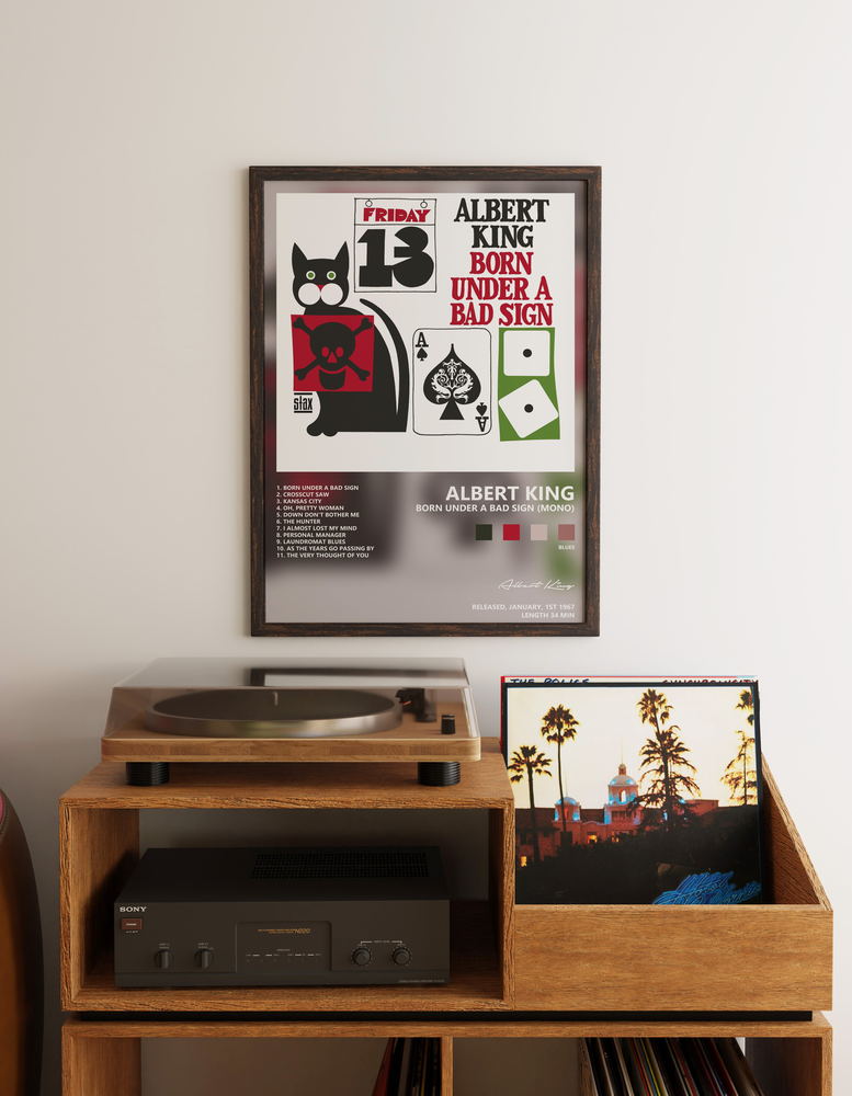 Music poster: Albert King - Born Under A Bad Sign Mono