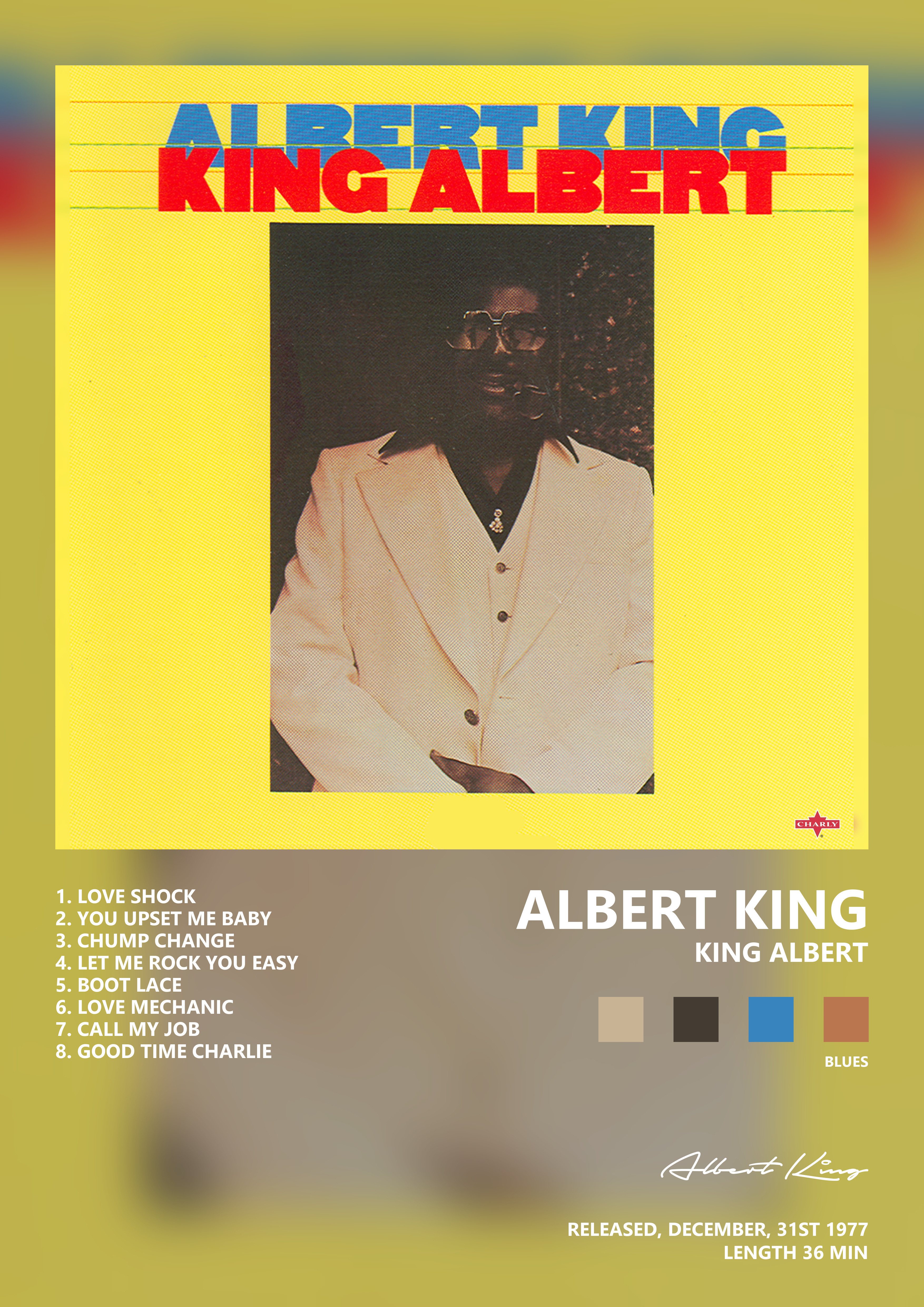 Music poster: Albert King - King Albert
