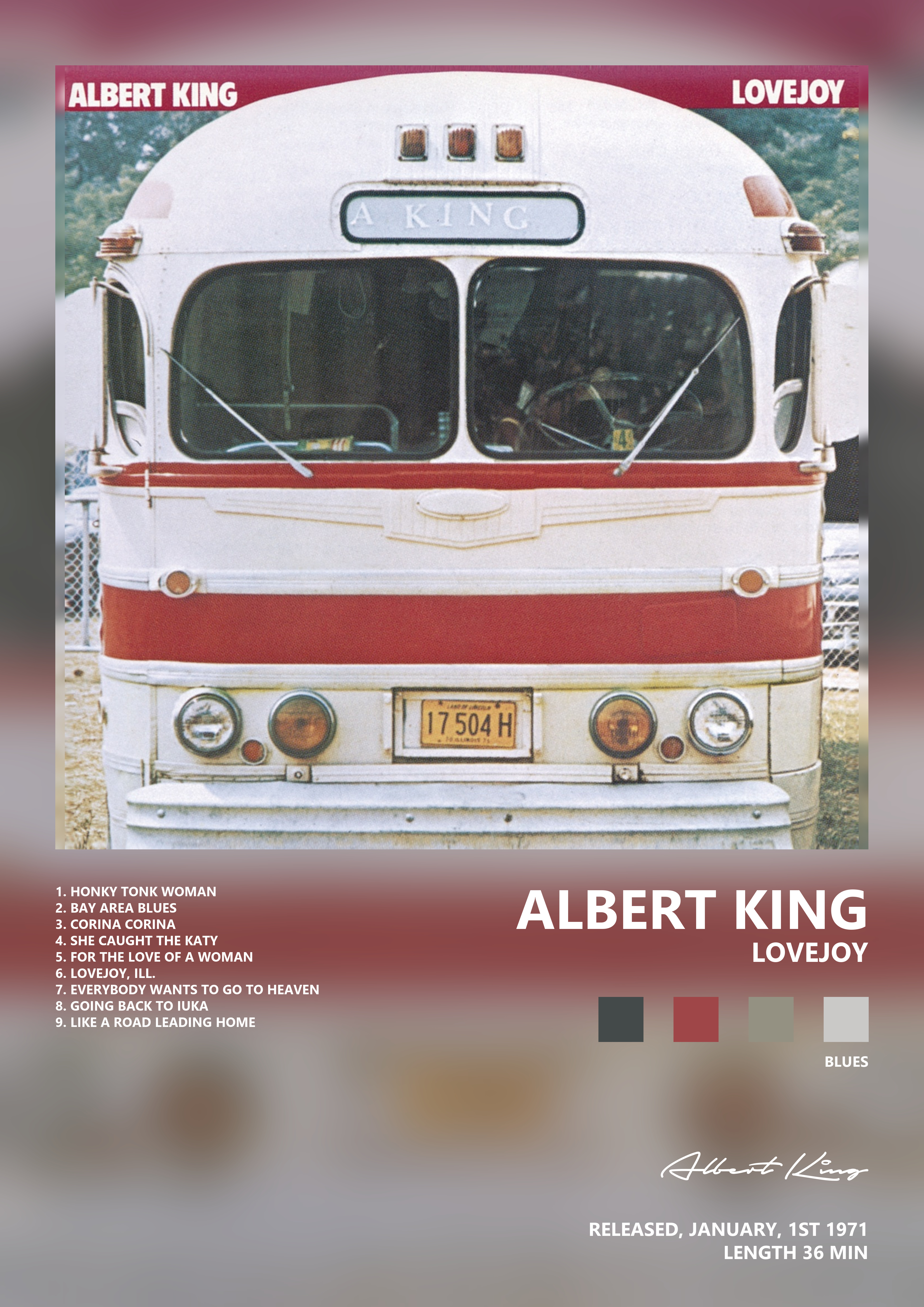 Music poster: Albert King - Lovejoy