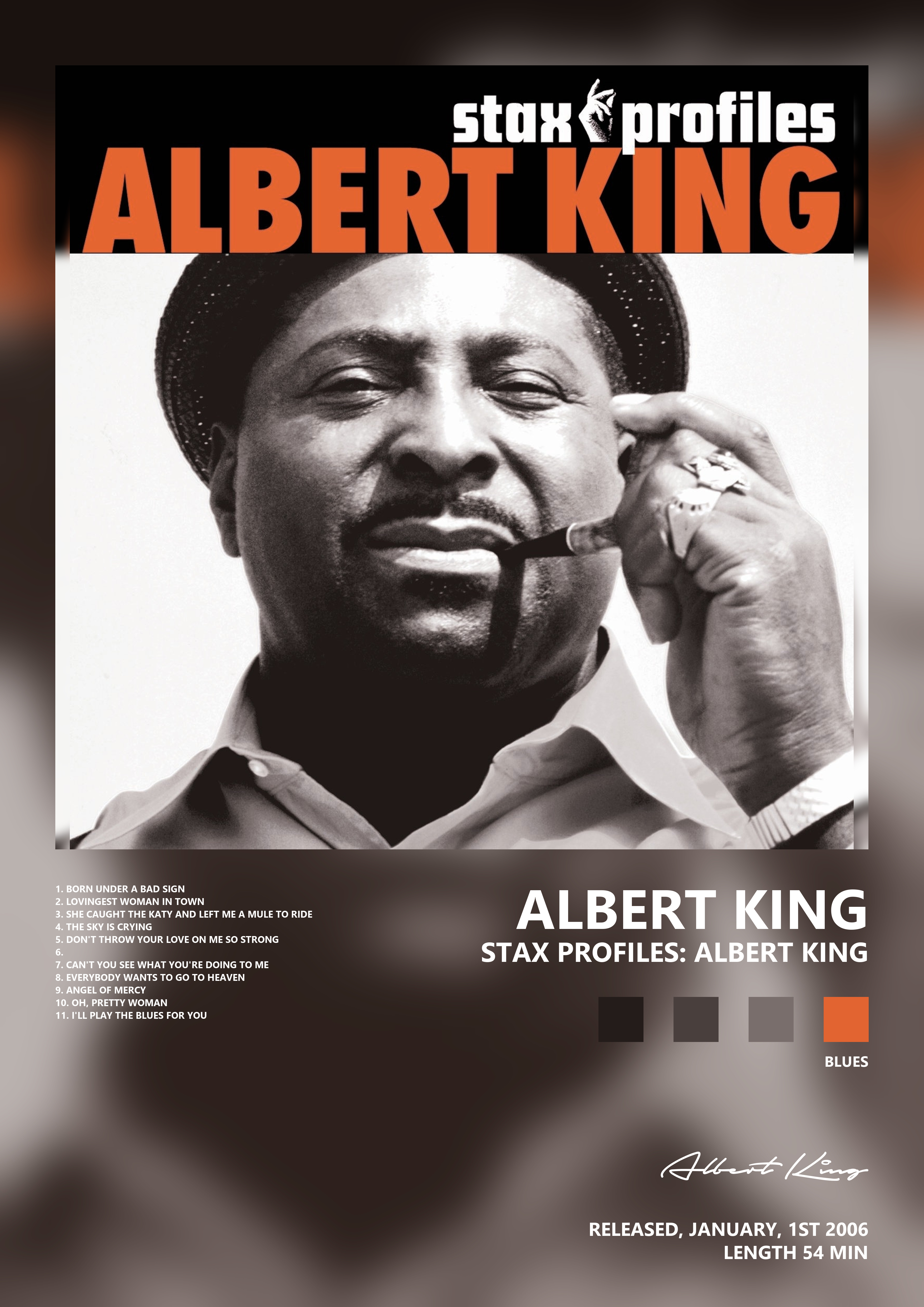 Music poster: Albert King - Stax Profiles Albert King