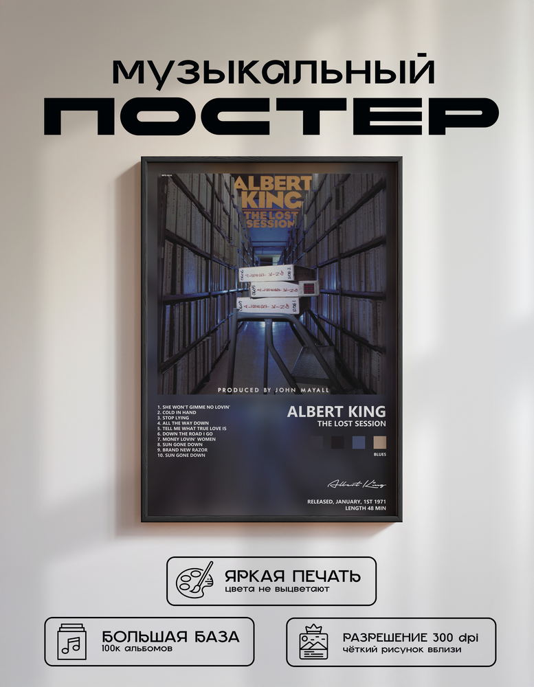 Music poster: Albert King - The Lost Session