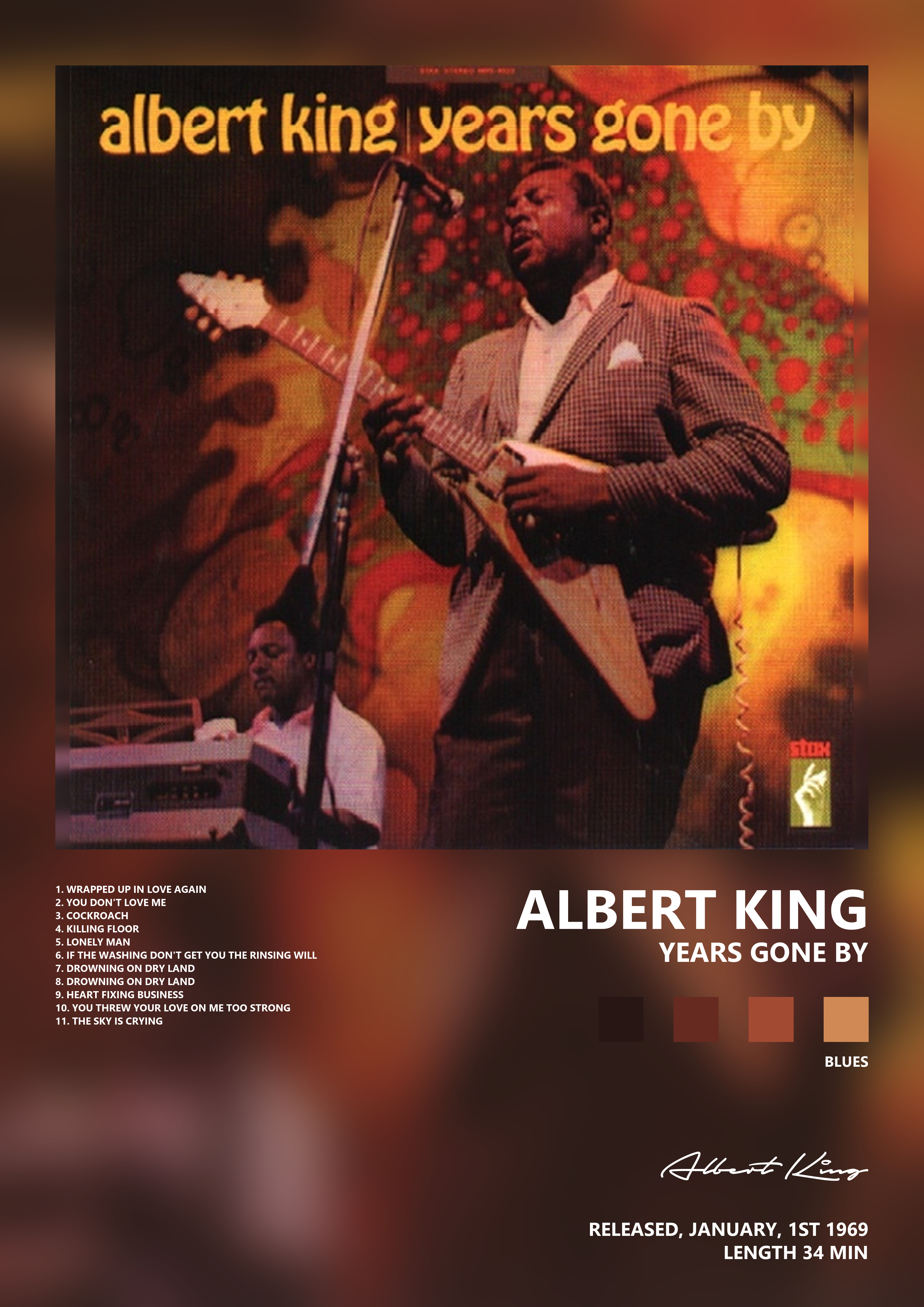 Music poster: Albert King - Years Gone By
