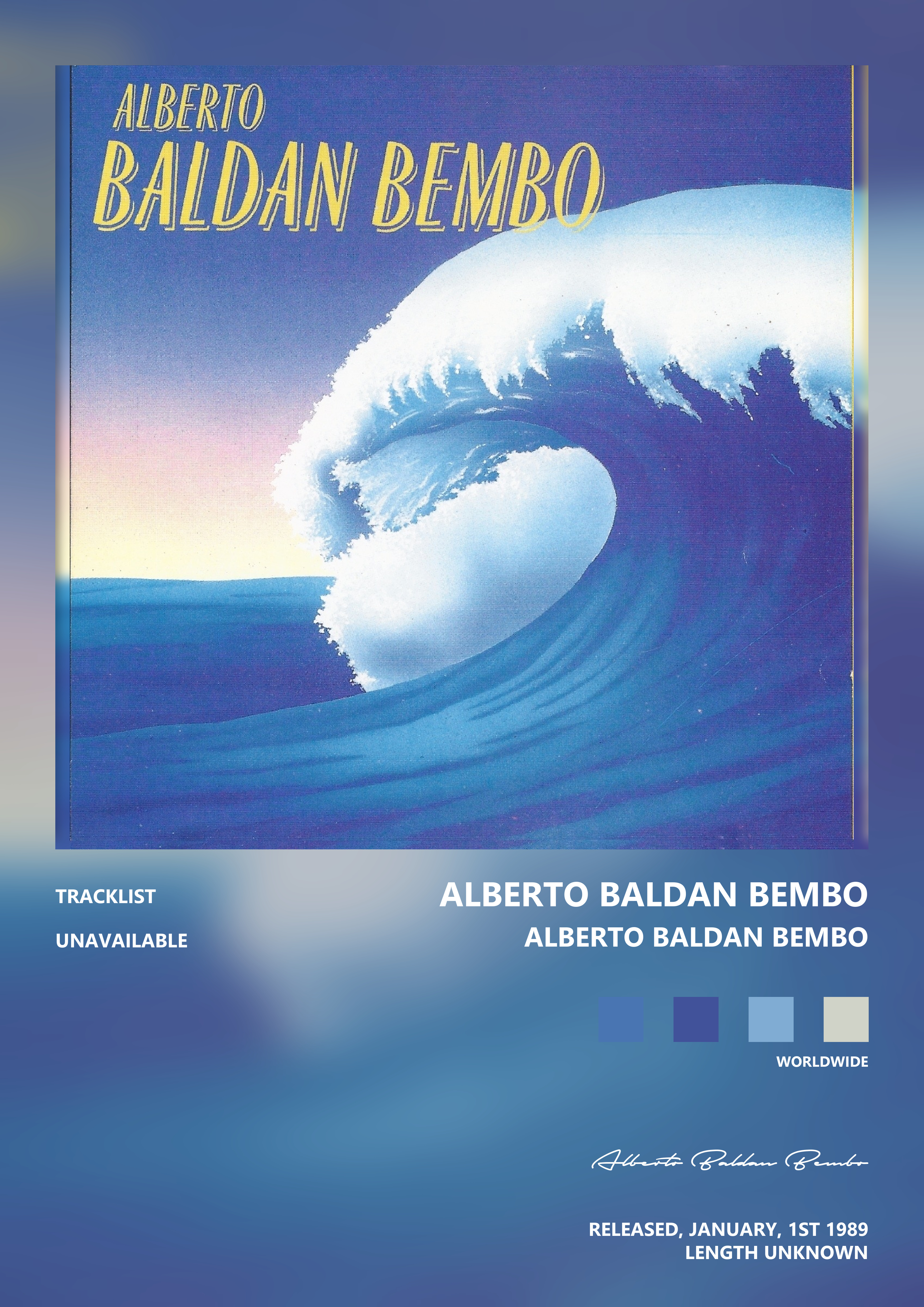 Music poster: Alberto Baldan Bembo - Alberto Baldan Bembo