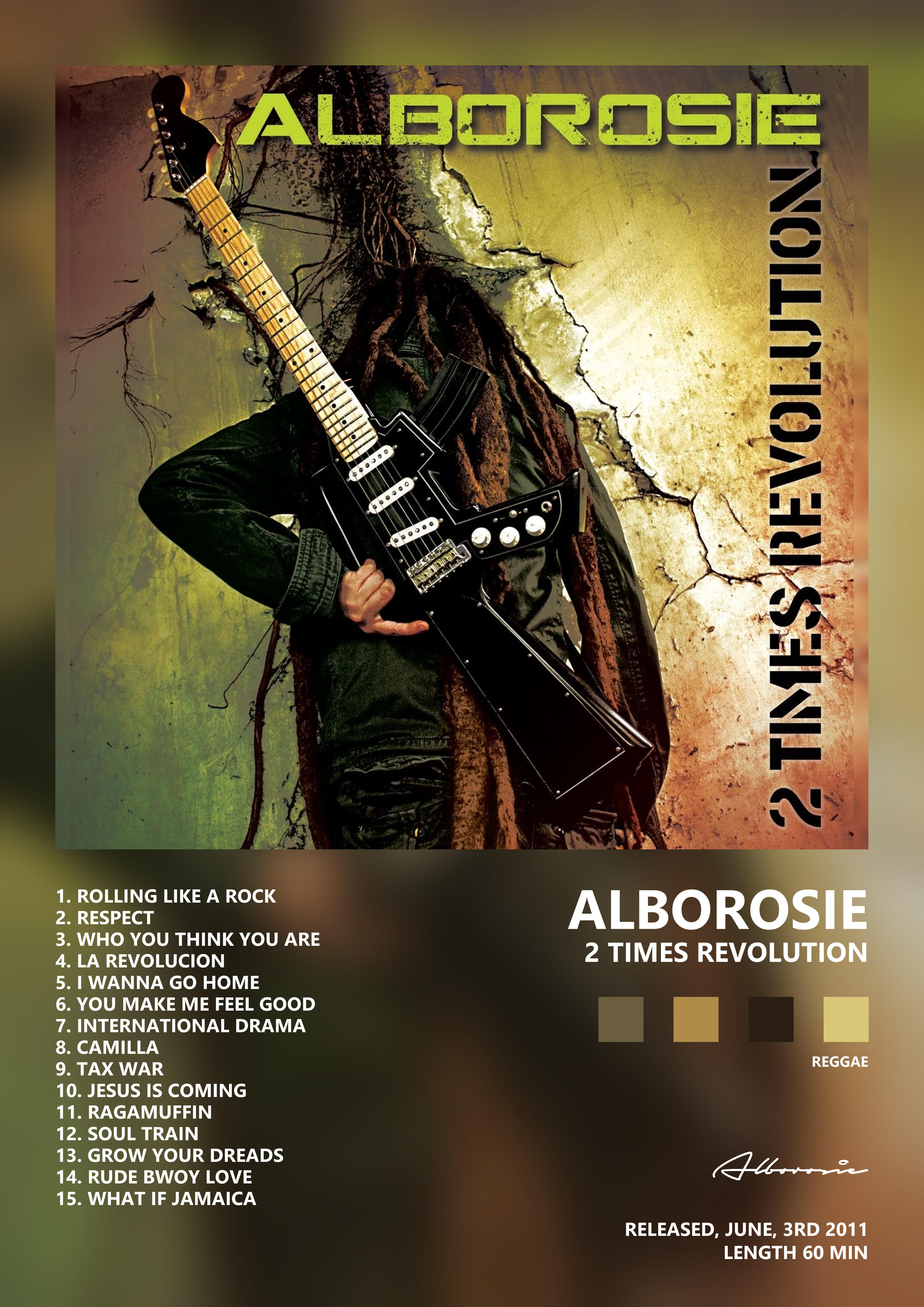 Music poster: Alborosie - 2 Times Revolution