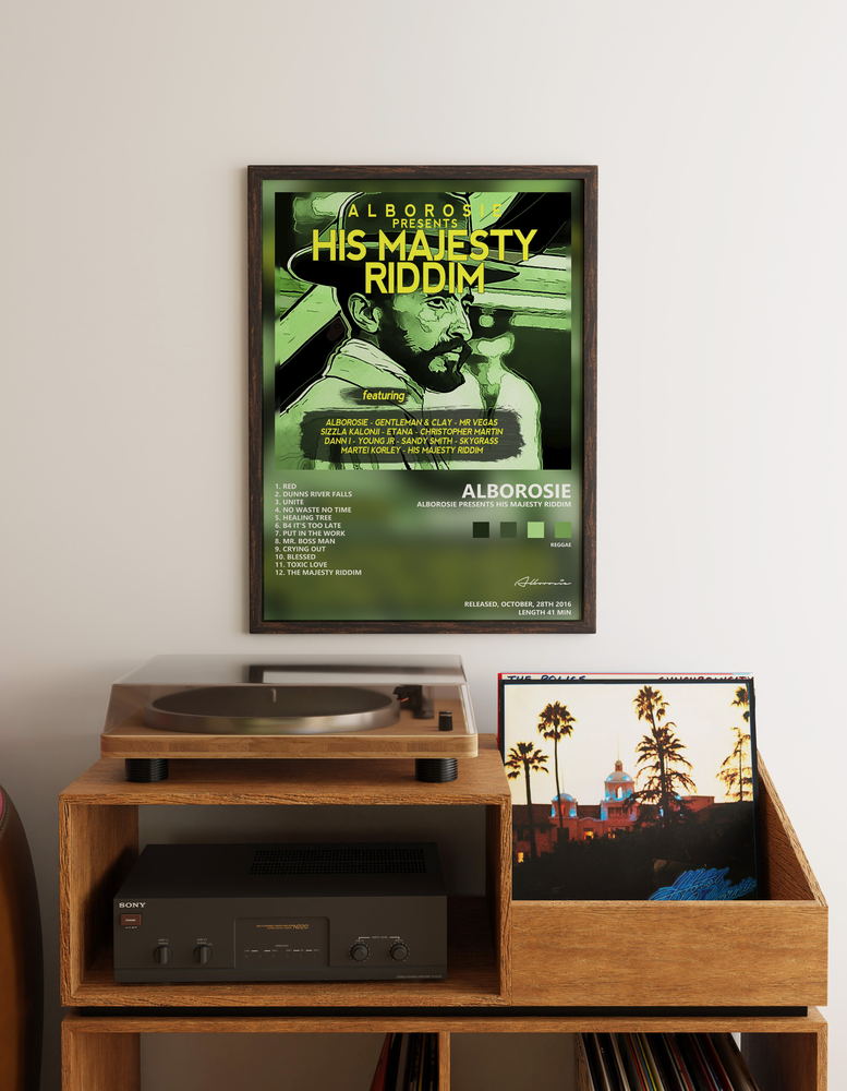 Music poster: Alborosie - Alborosie Presents His Majesty Riddim
