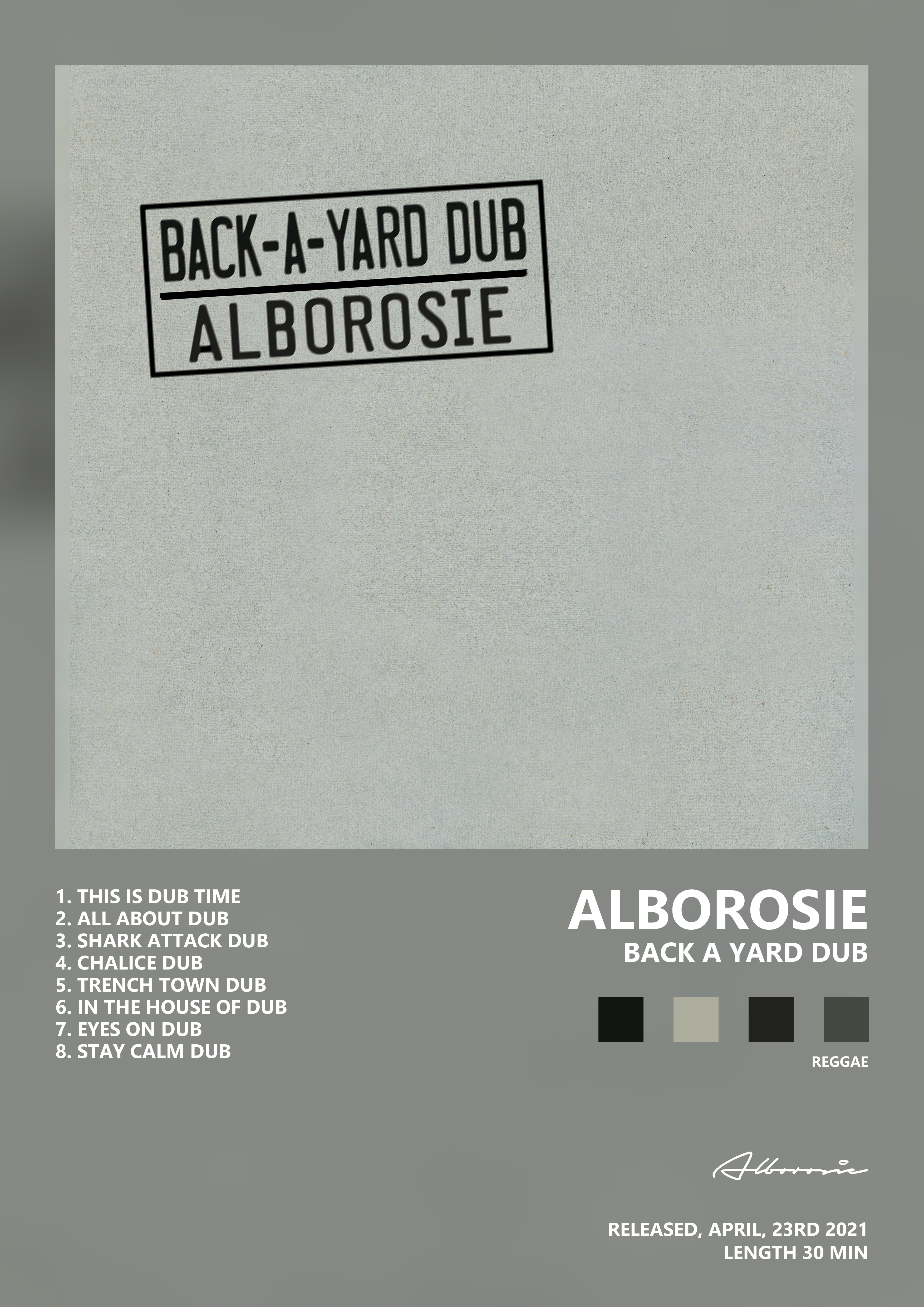 Music poster: Alborosie - Back A Yard Dub