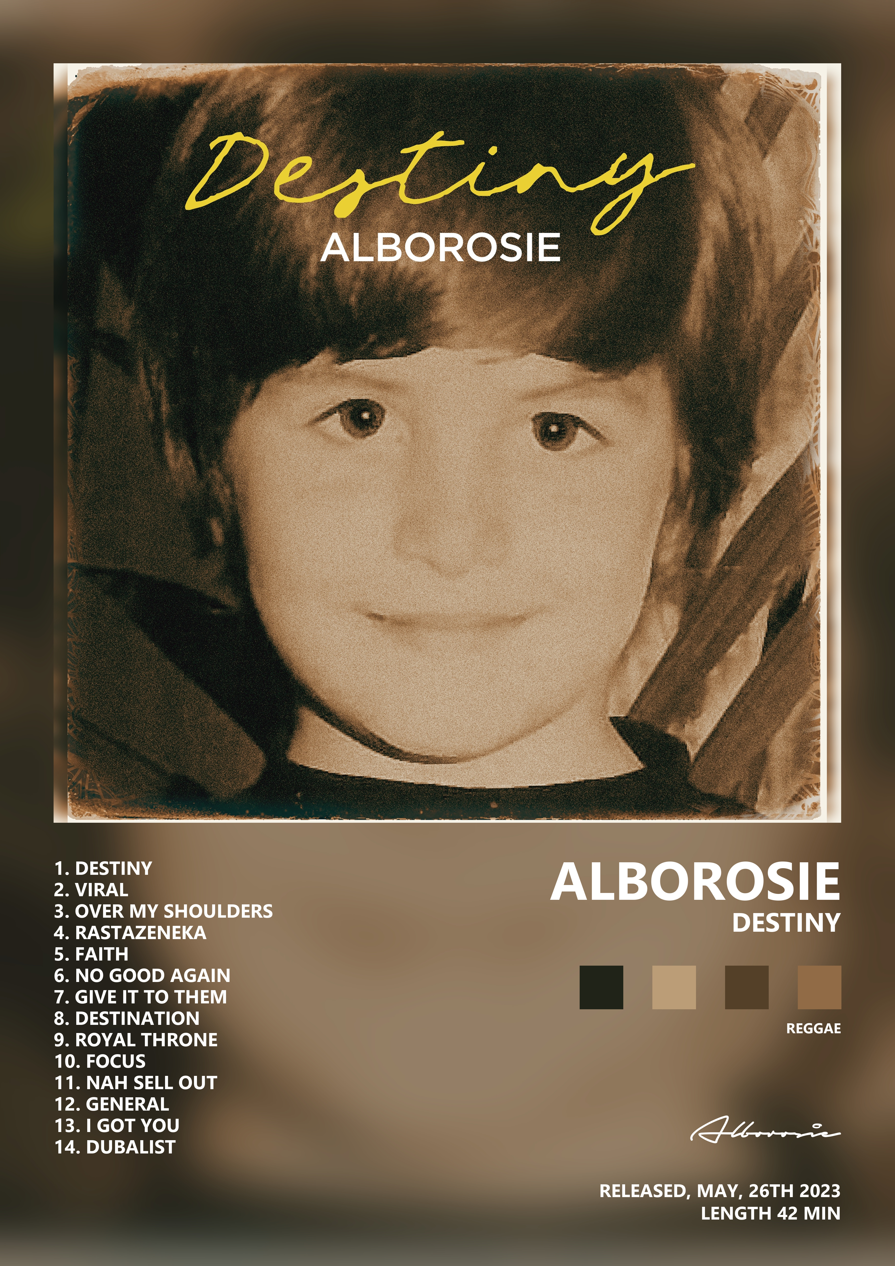 Music poster: Alborosie - Destiny
