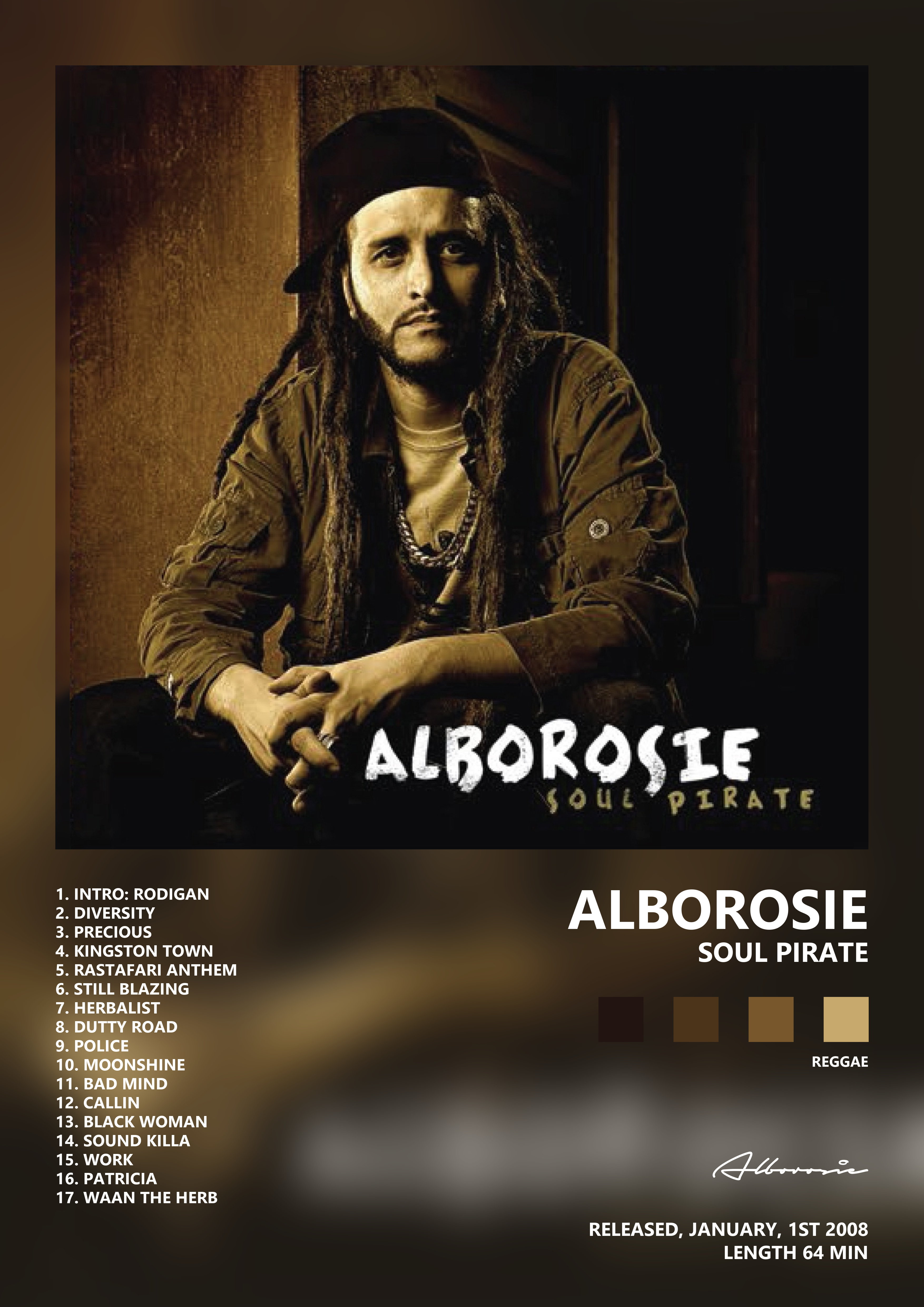 Music poster: Alborosie - Soul Pirate