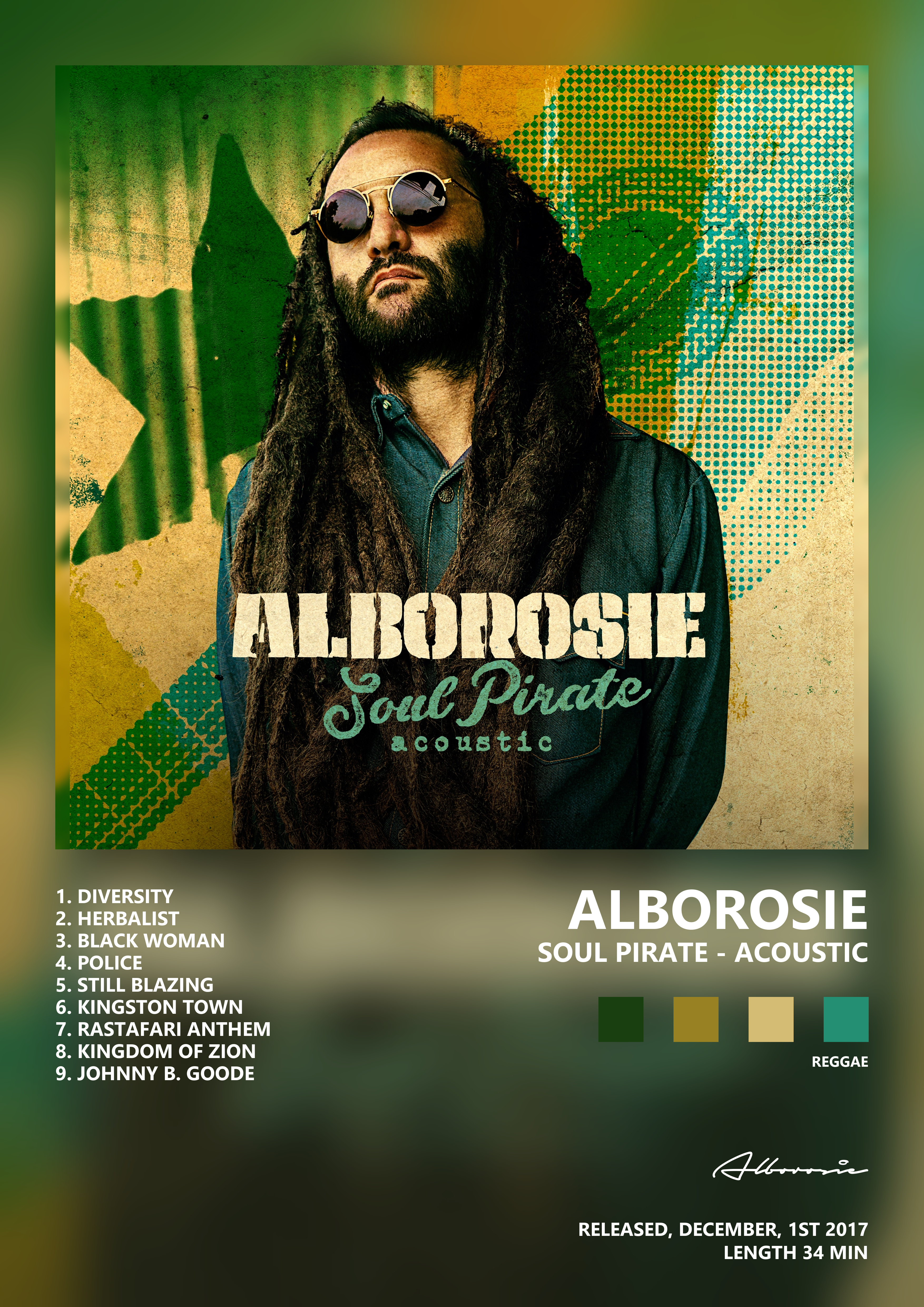 Music poster: Alborosie - Soul Pirate - acoustic