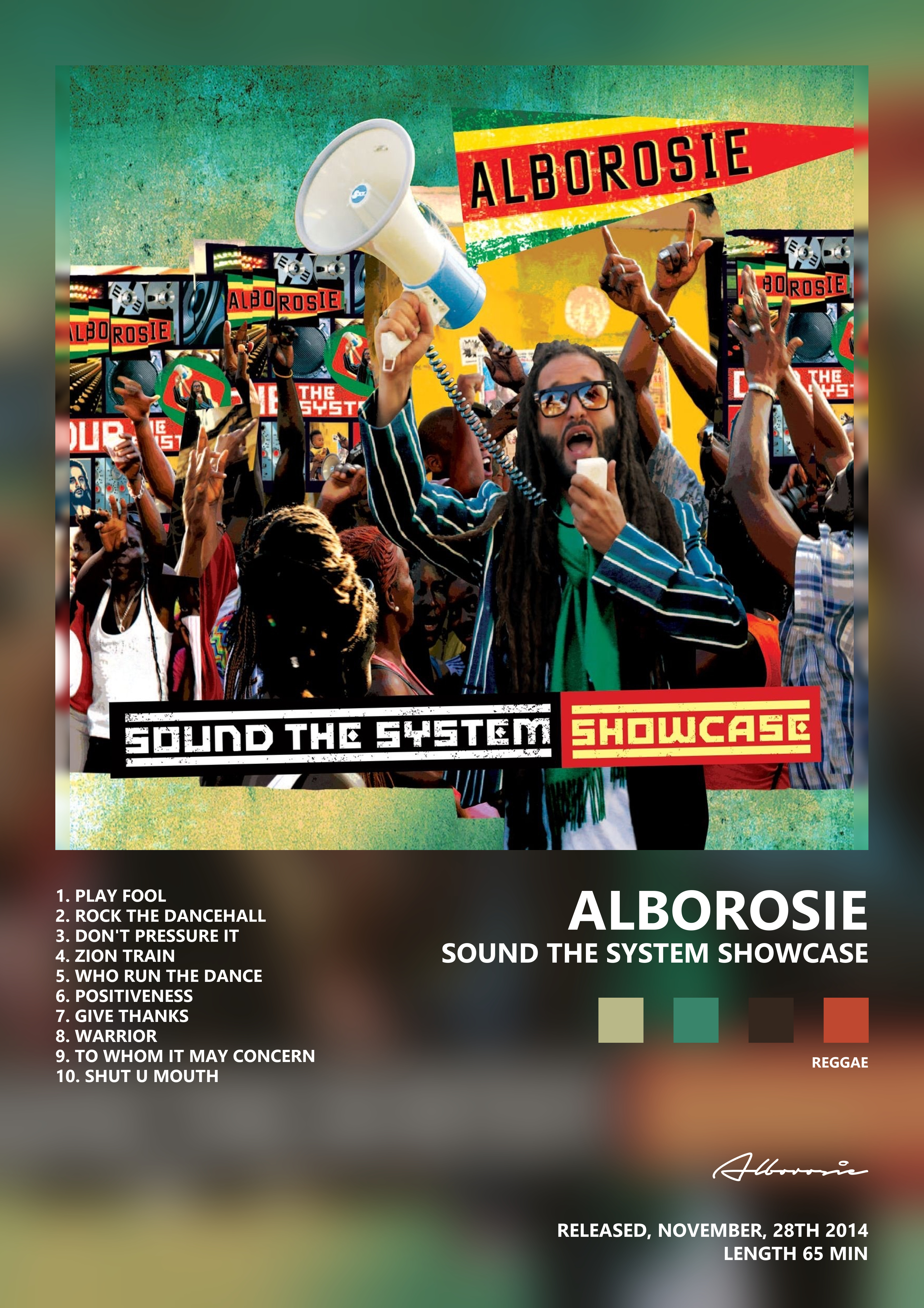 Music poster: Alborosie - Sound the System Showcase
