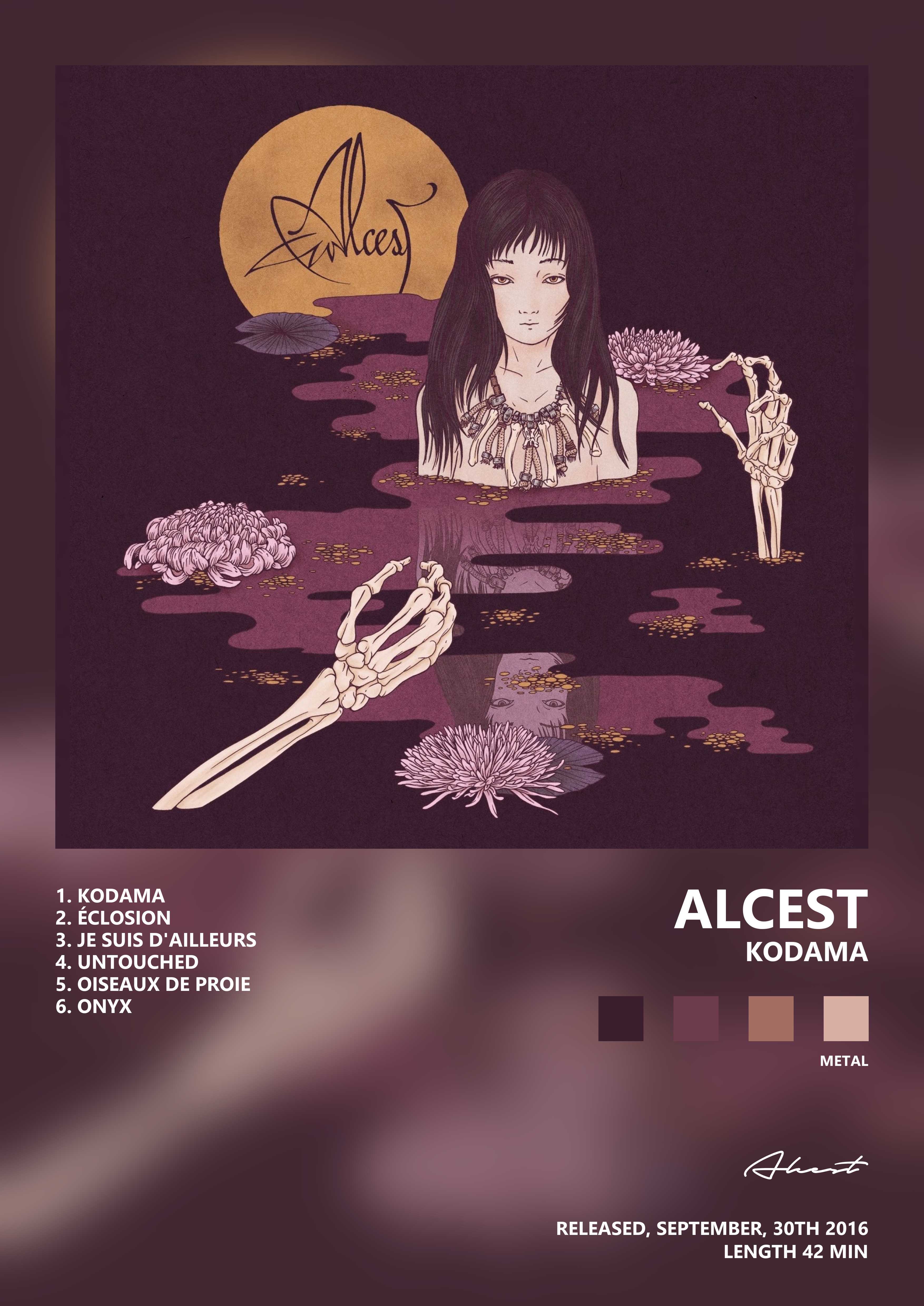 Music poster: Alcest - Kodama