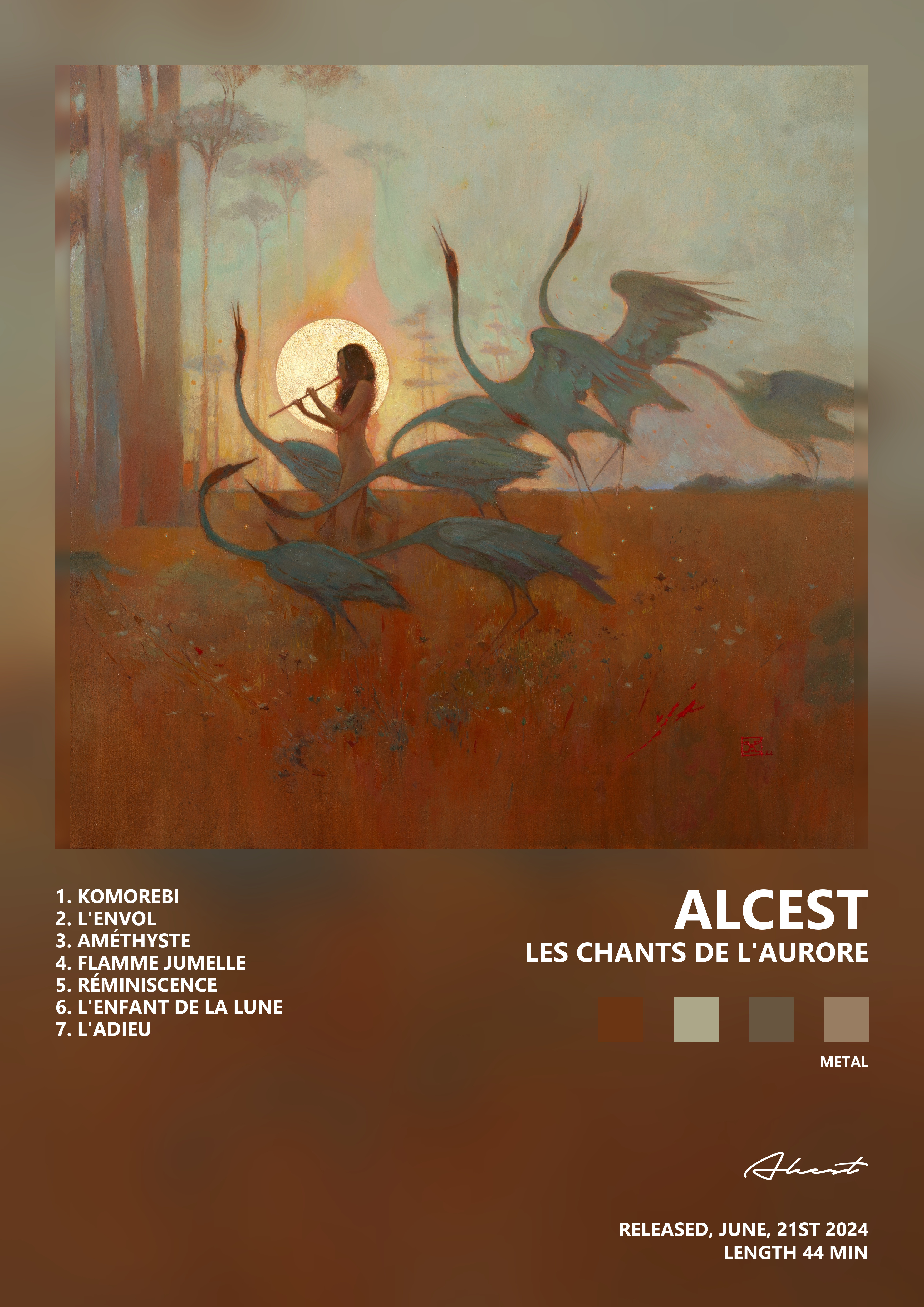 Music poster: Alcest - Les Chants de lAurore