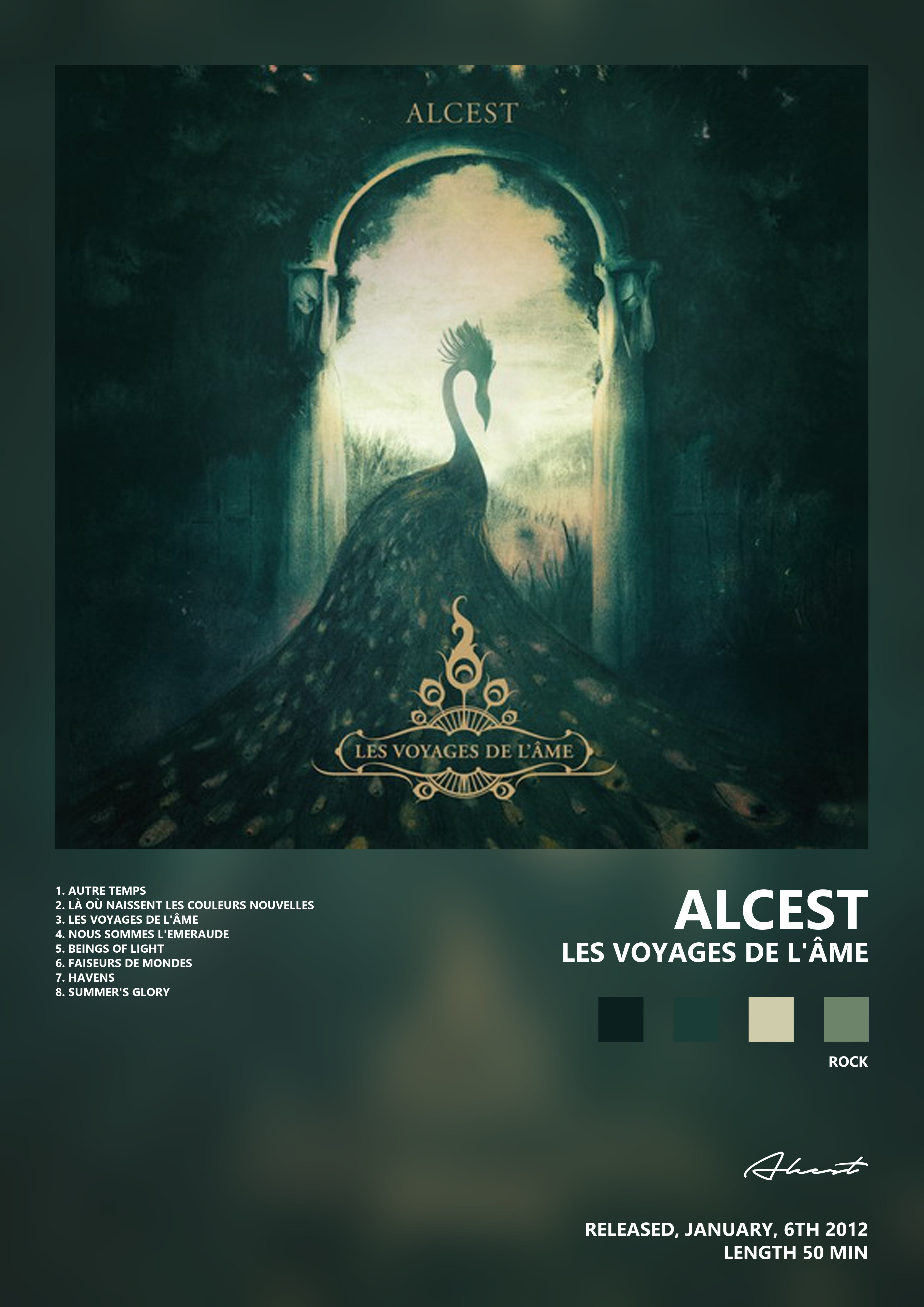 Music poster: Alcest - Les Voyages De lâme