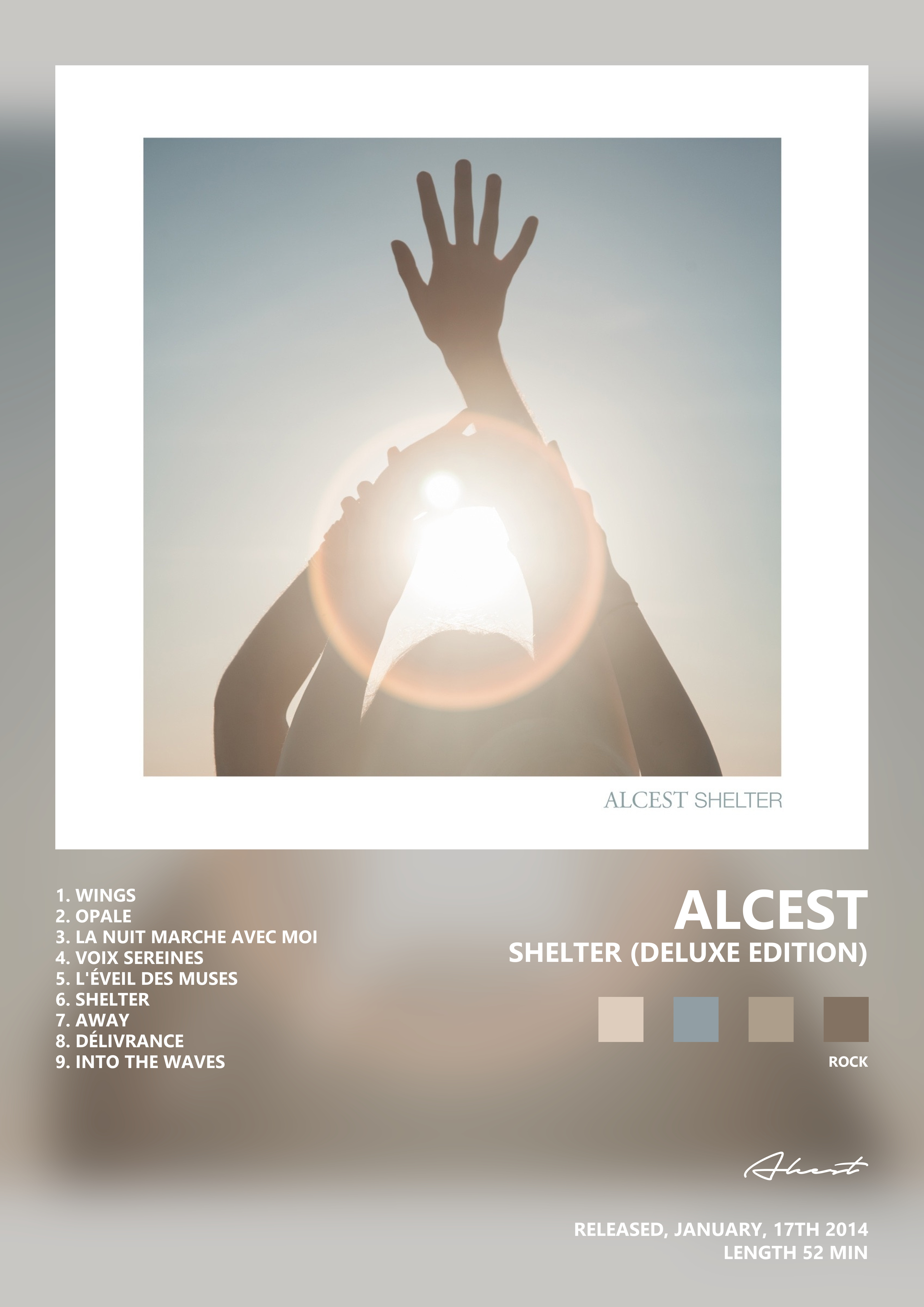 Music poster: Alcest - Shelter Deluxe Edition