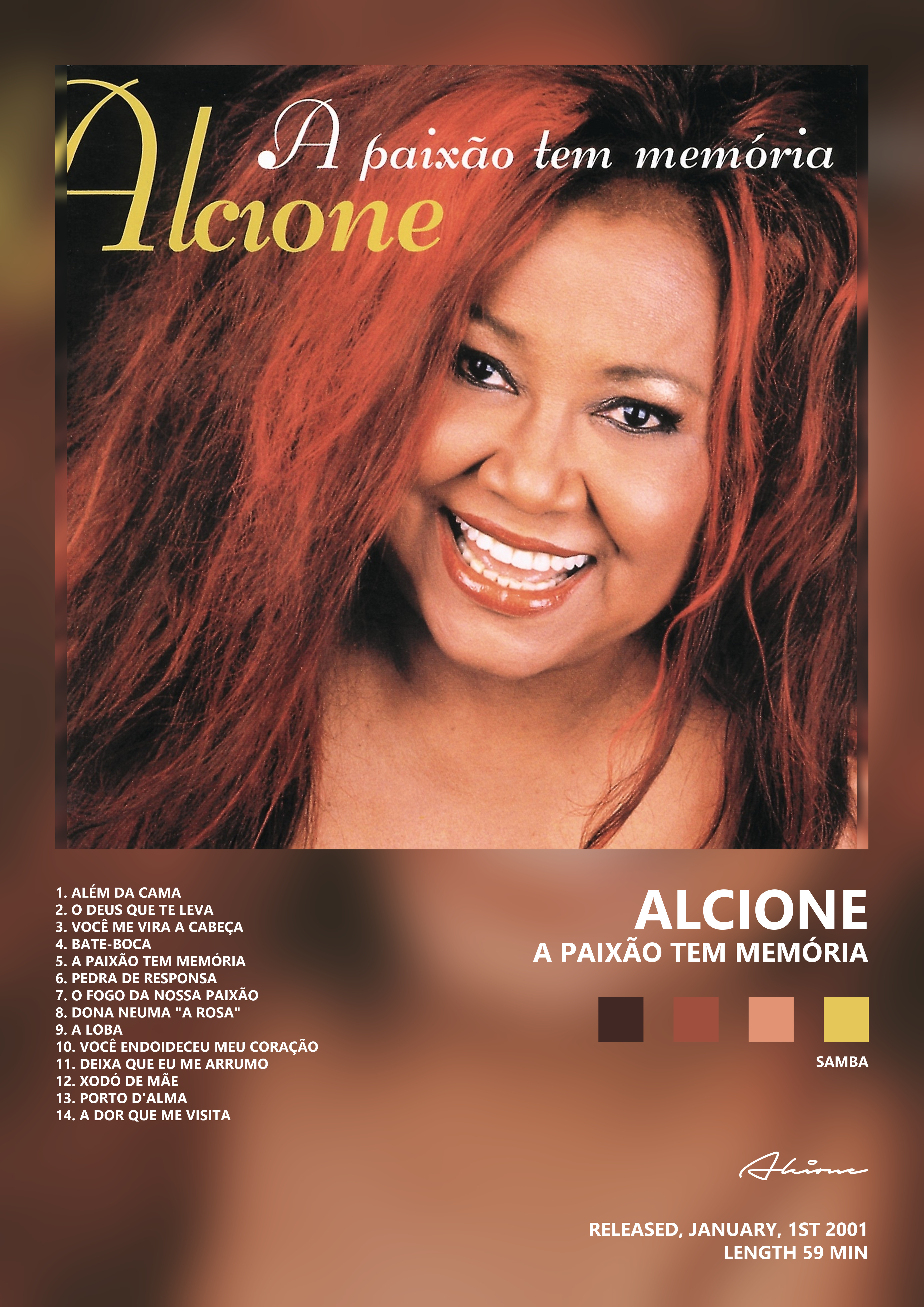 Music poster: Alcione - A Paixão Tem Memória