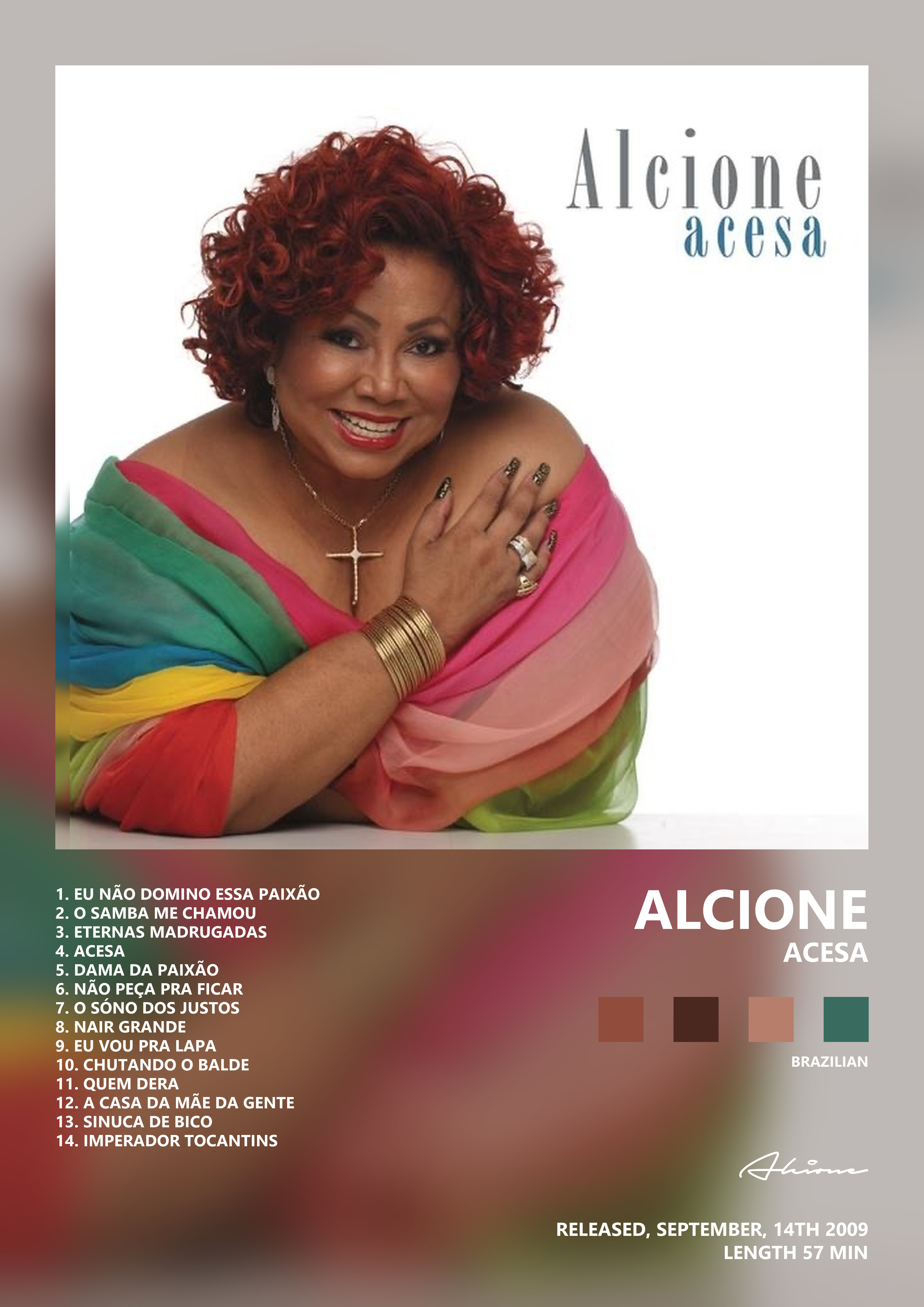 Music poster: Alcione - Acesa