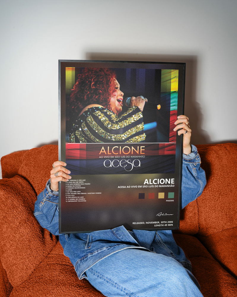 Music poster: Alcione - Acesa ao vivo em São Luís do Maranhão