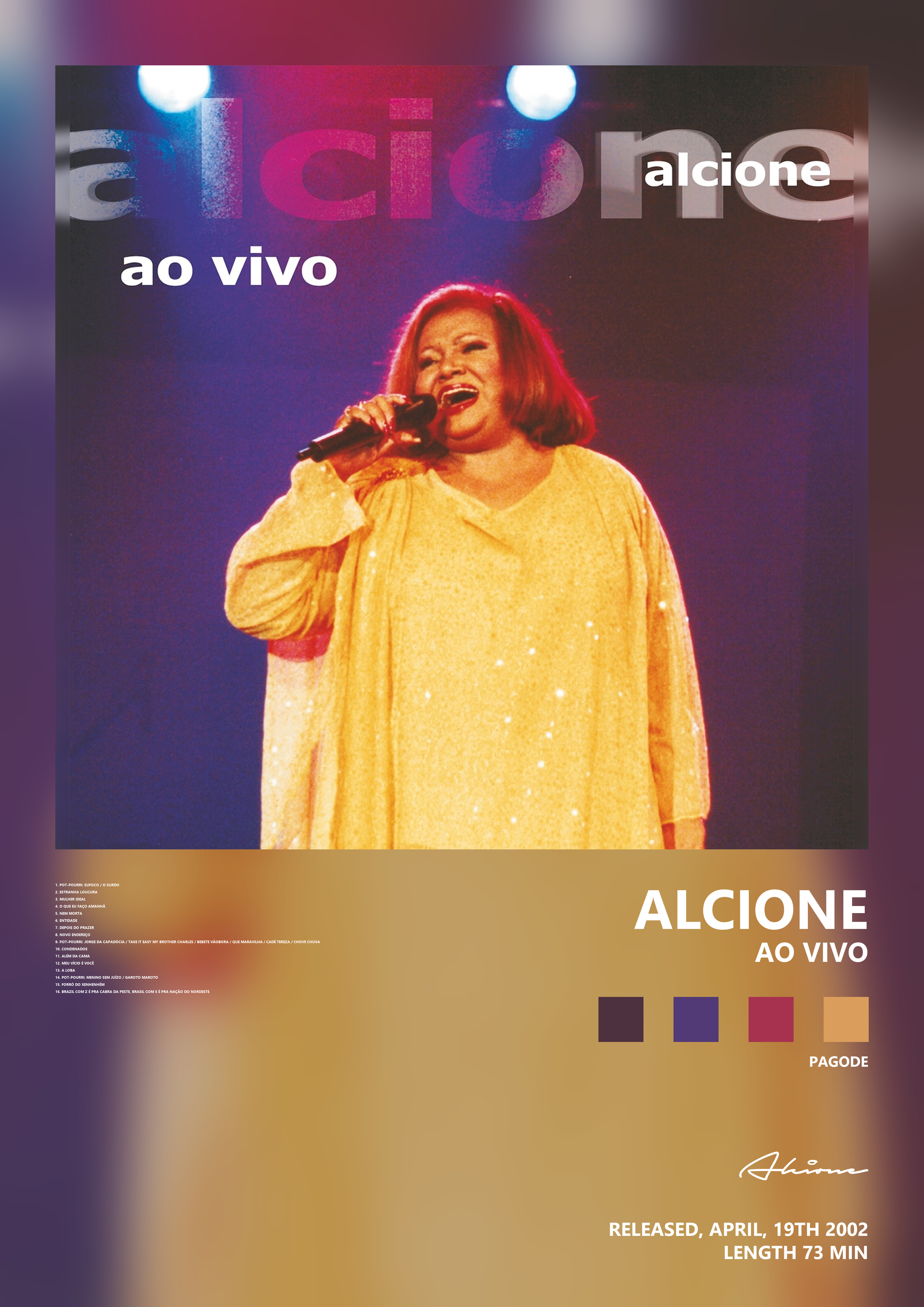 Music poster: Alcione - Ao vivo