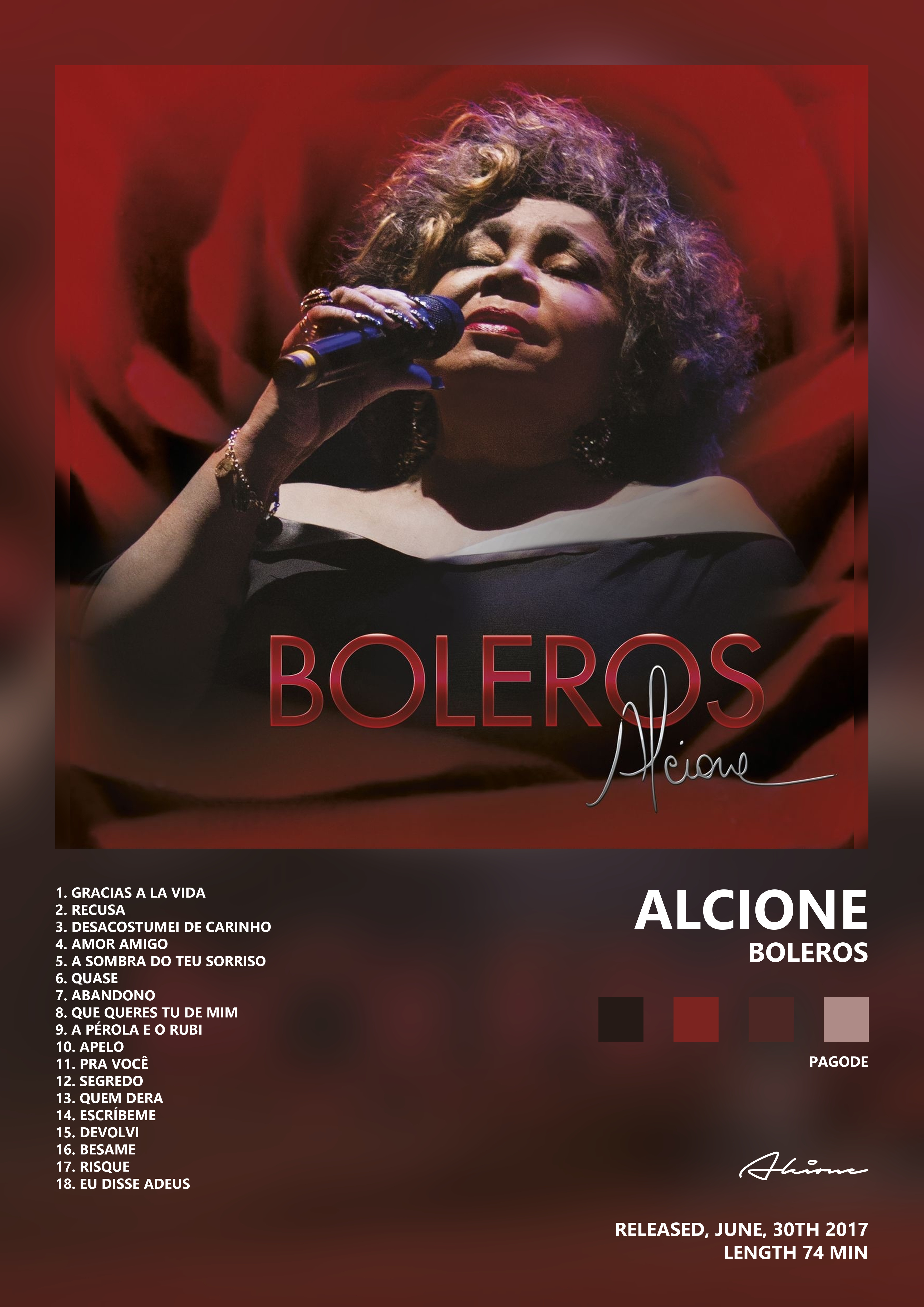 Music poster: Alcione - Boleros