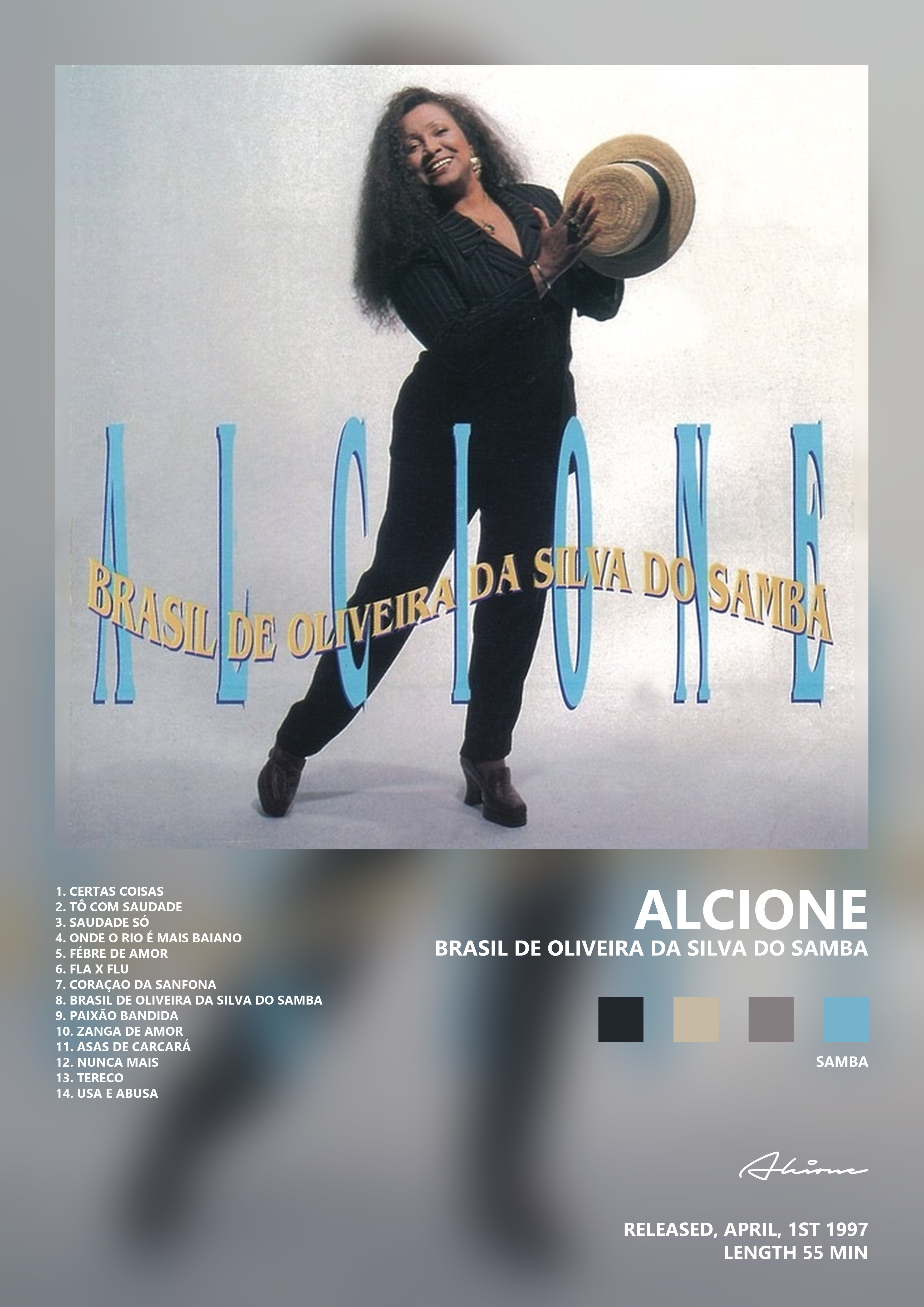 Music poster: Alcione - Brasil De Oliveira Da Silva Do Samba