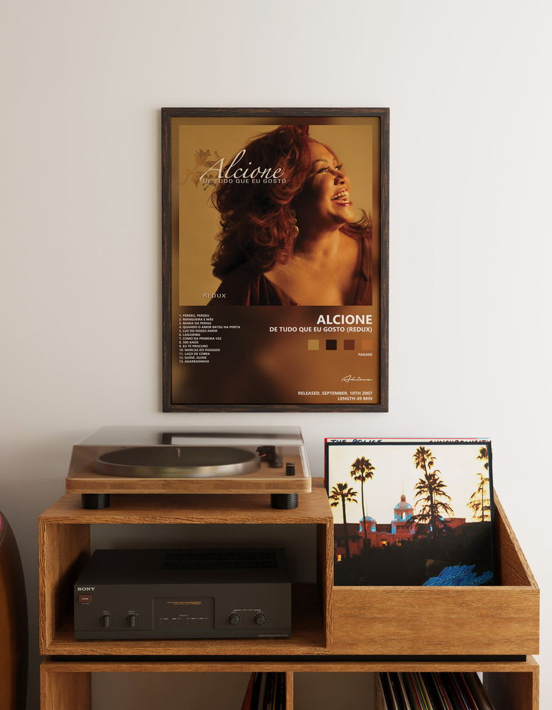 Music poster: Alcione - De tudo que eu gosto Redux