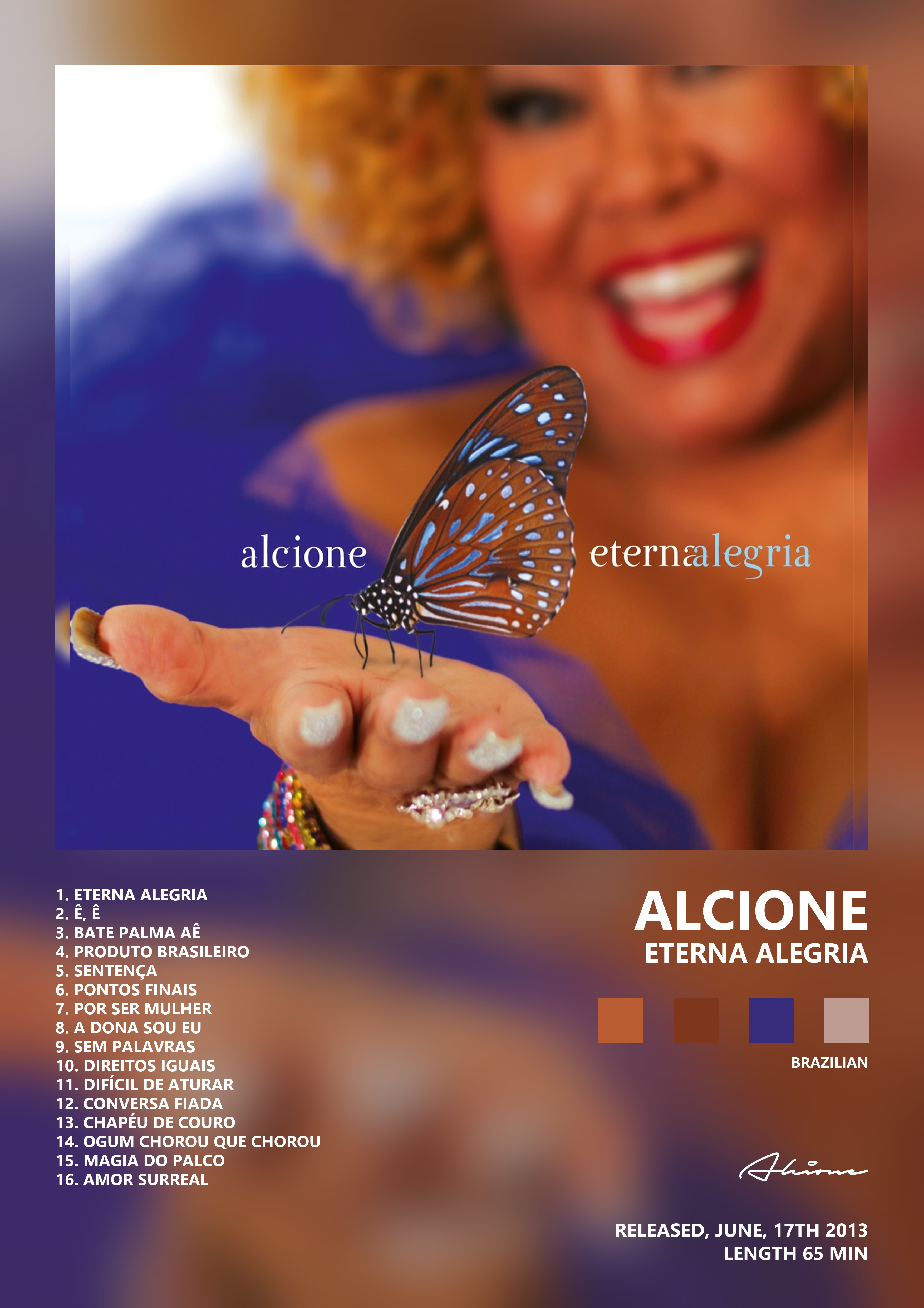 Music poster: Alcione - Eterna Alegria