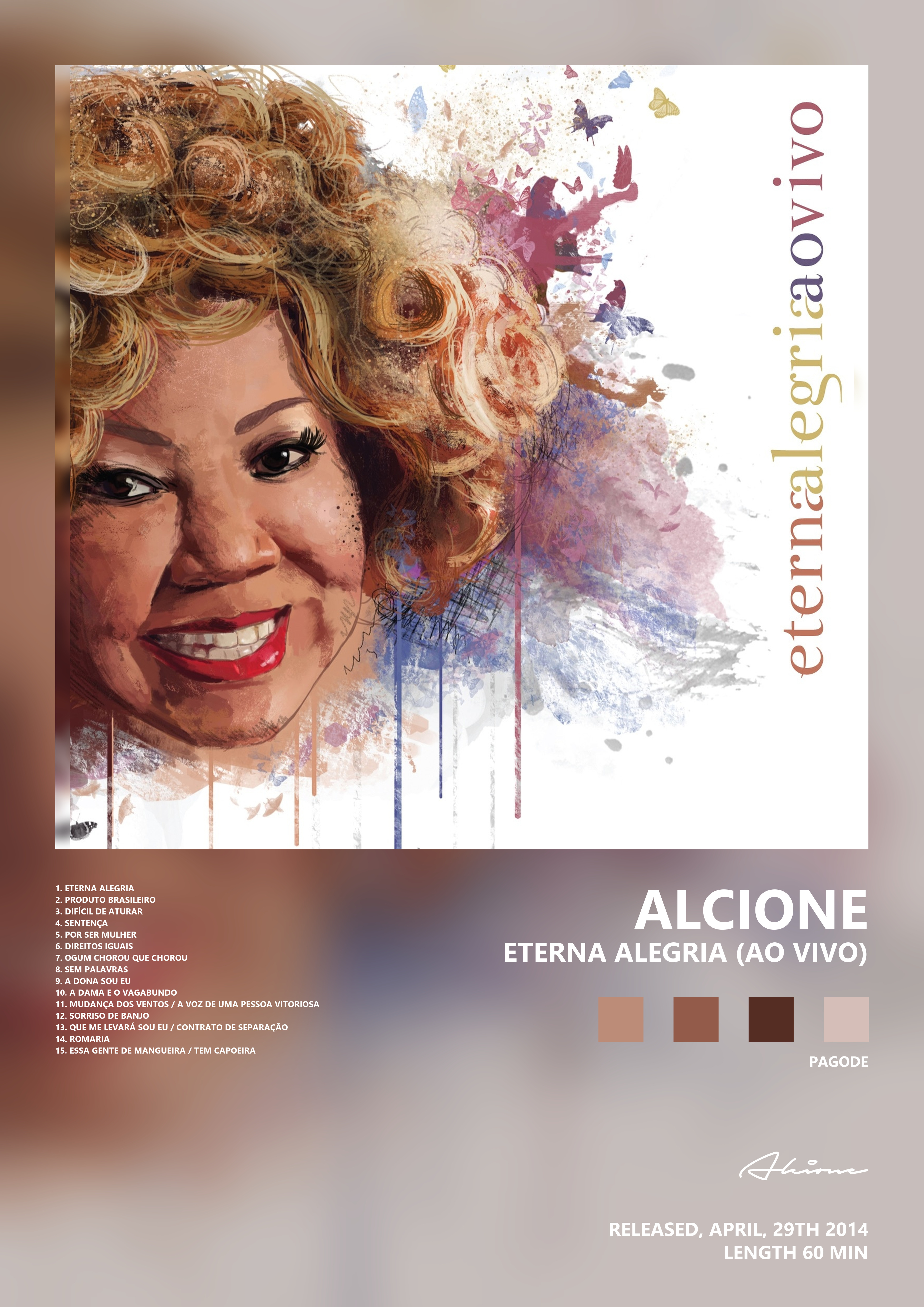 Music poster: Alcione - Eterna Alegria Ao Vivo