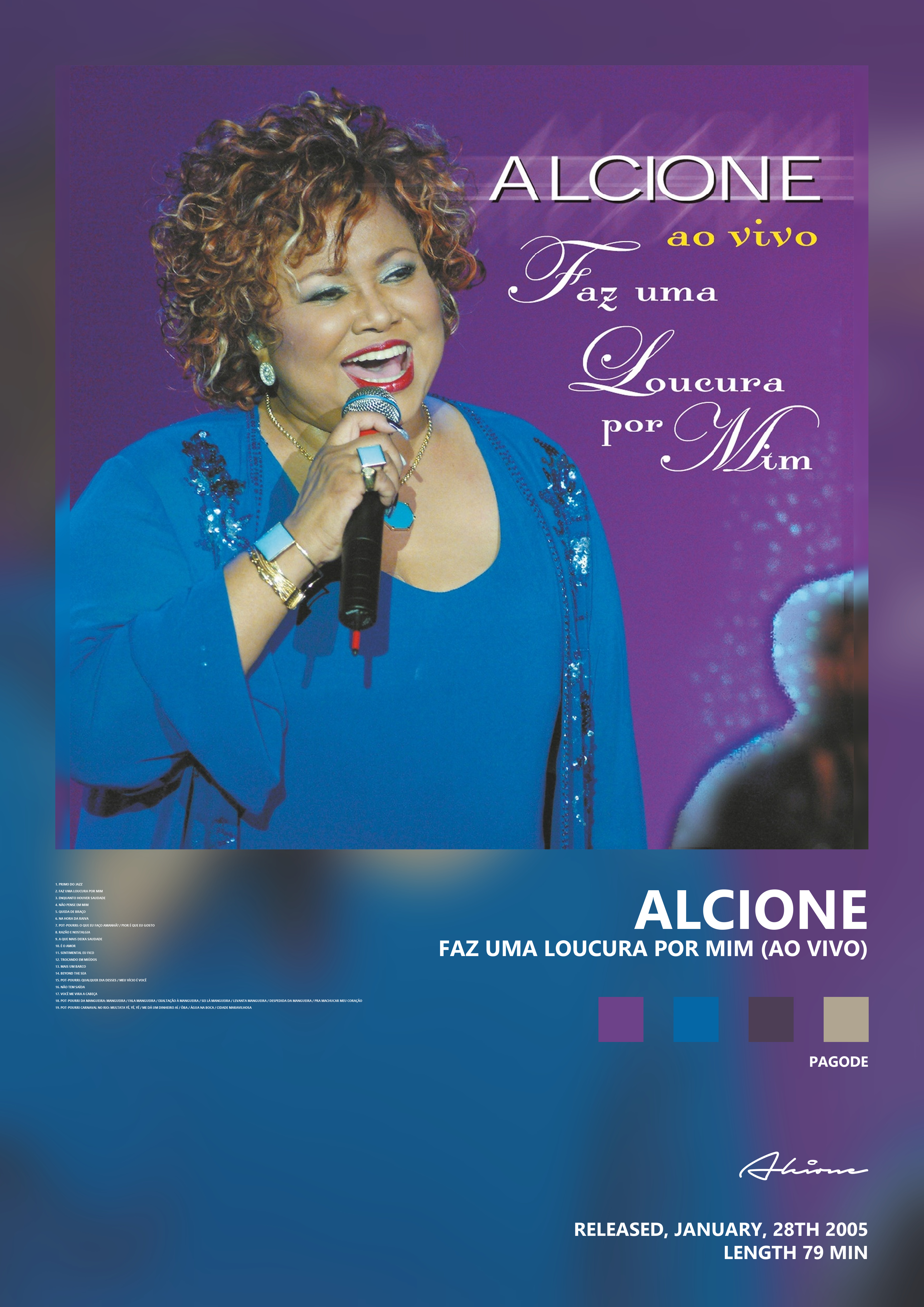 Music poster: Alcione - Faz uma loucura por mim Ao vivo