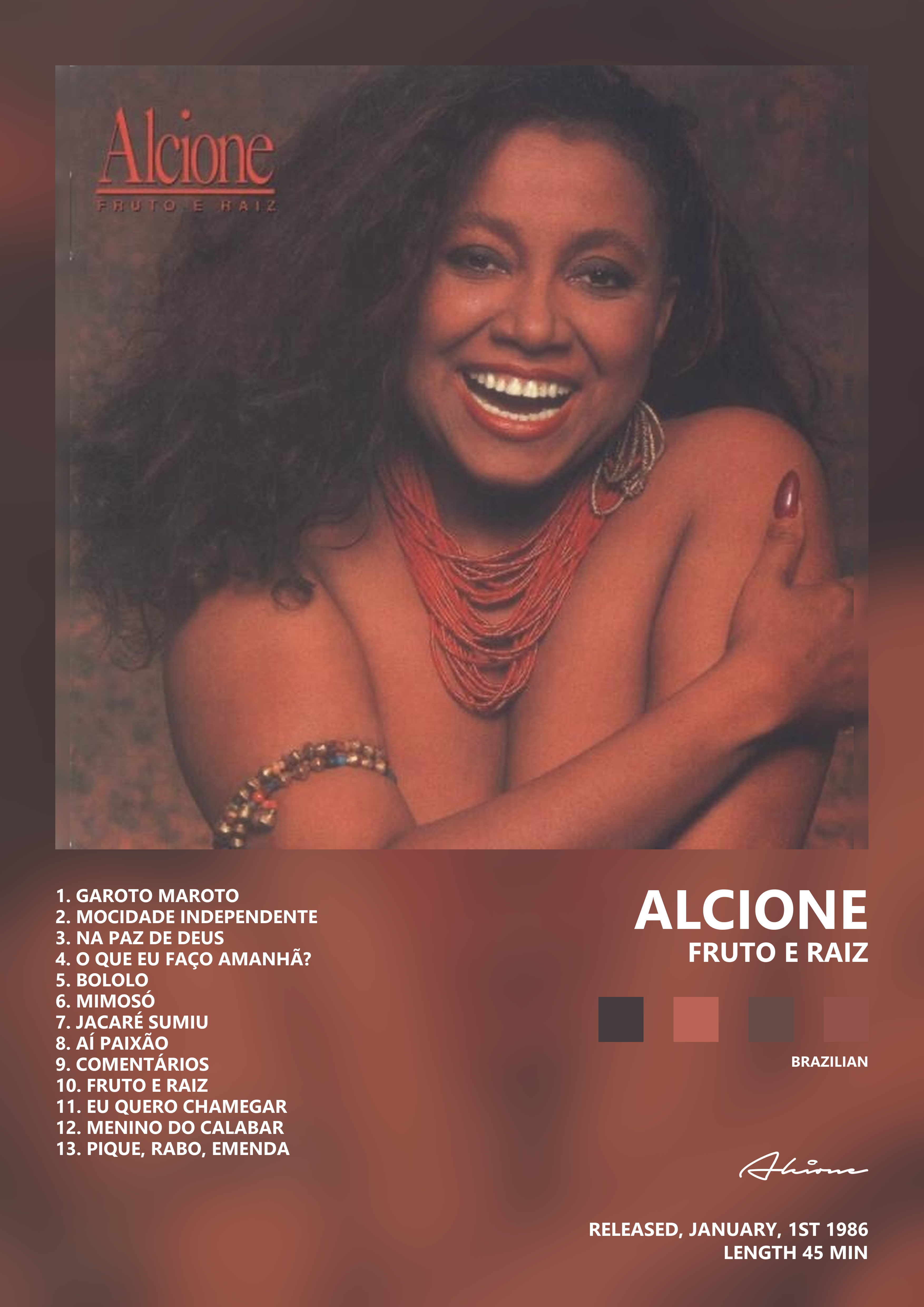 Music poster: Alcione - Fruto E Raiz