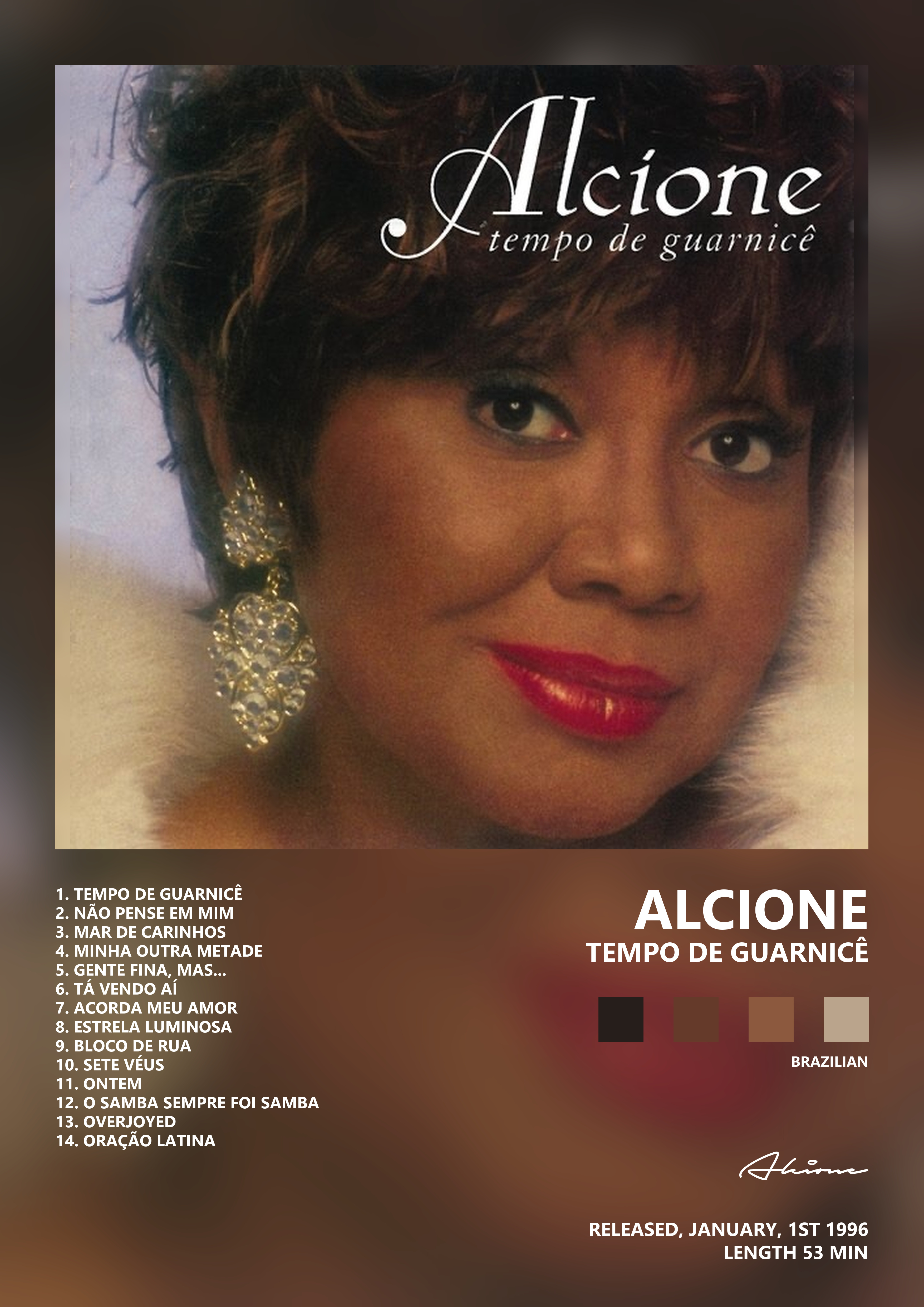 Music poster: Alcione - Tempo de Guarnicê