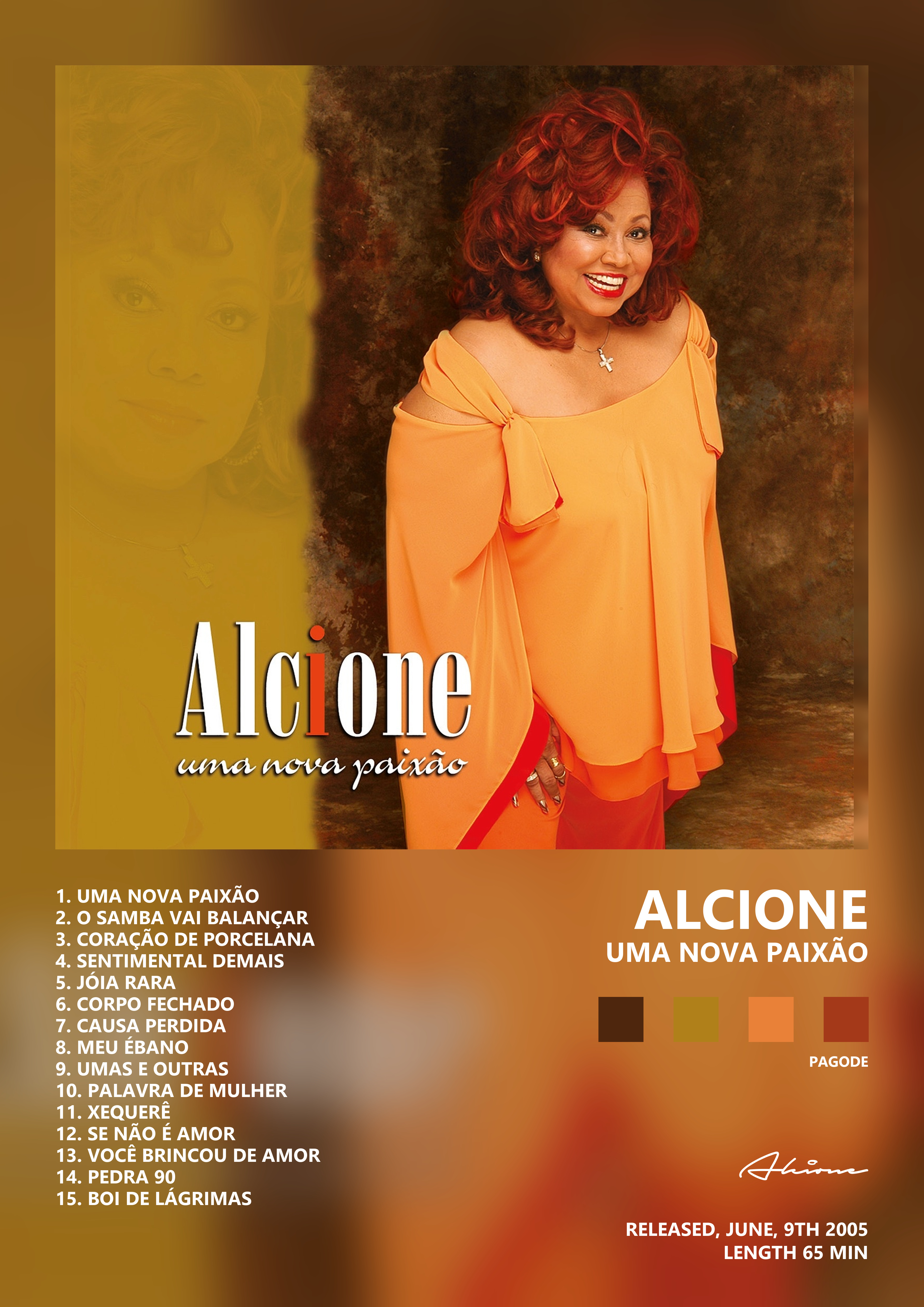 Music poster: Alcione - Uma nova paixão