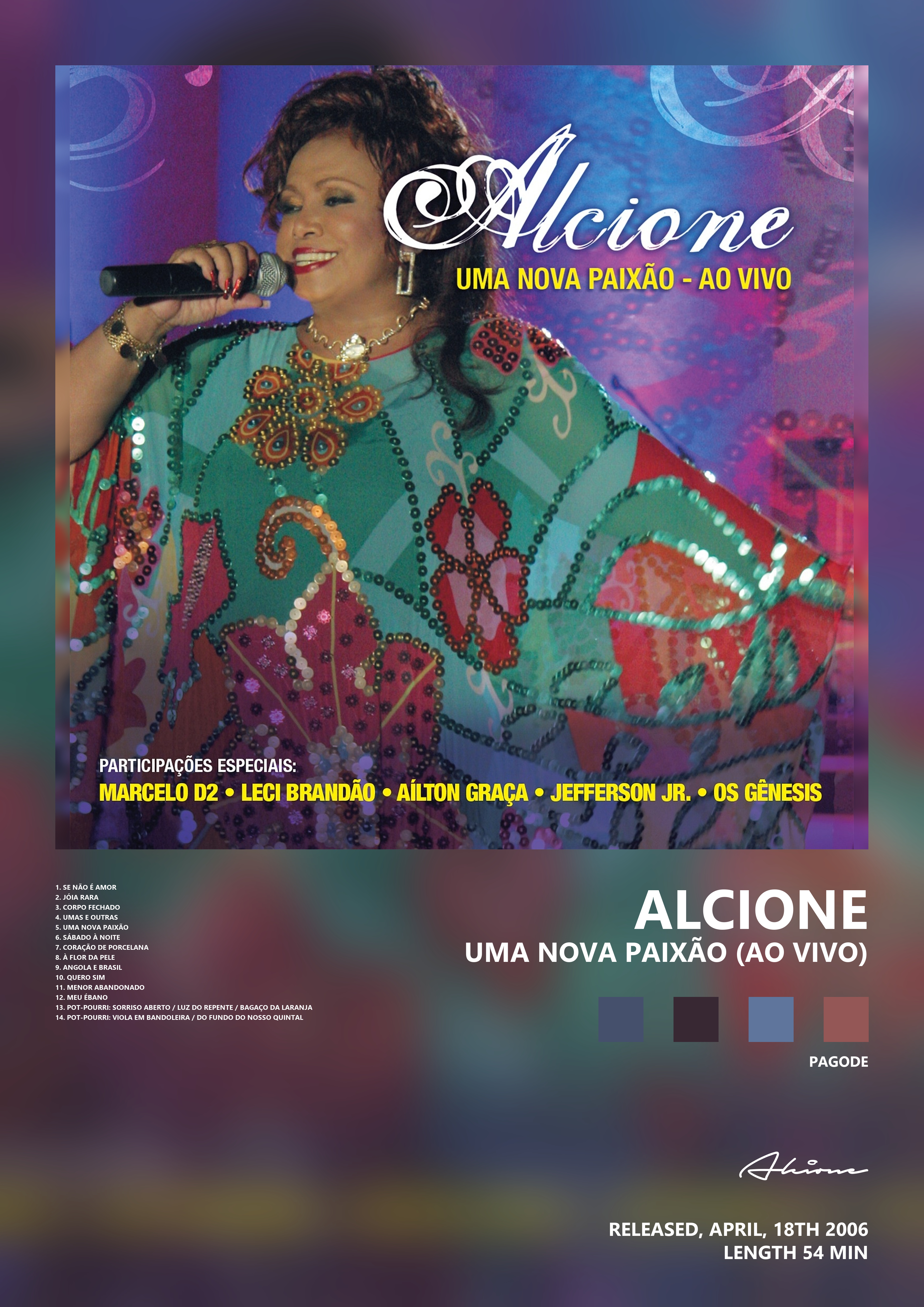 Music poster: Alcione - Uma nova paixão Ao vivo