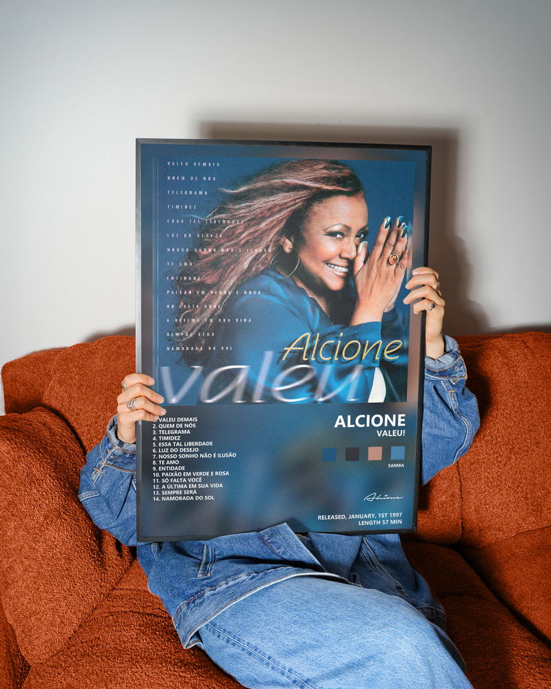 Music poster: Alcione - Valeu