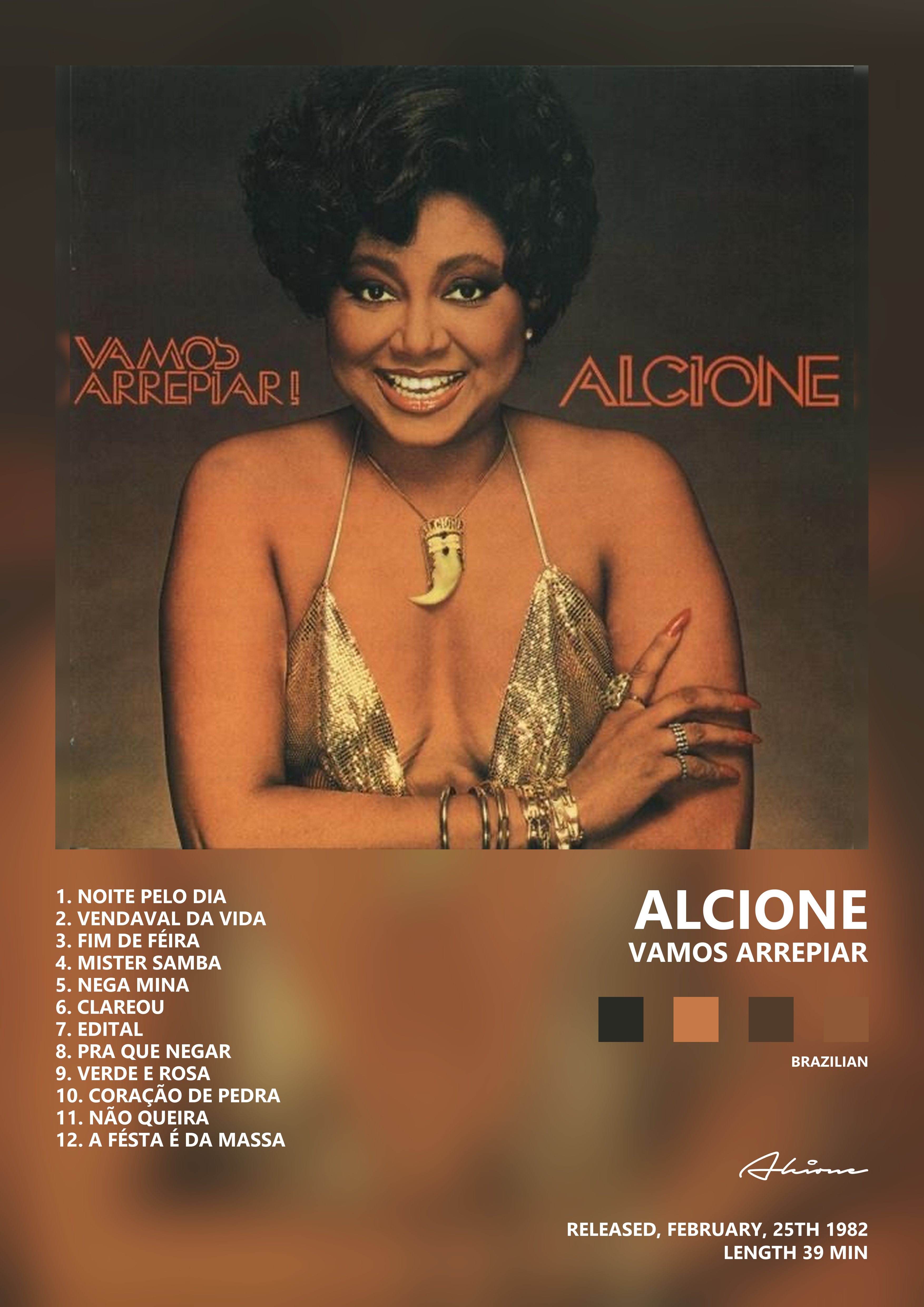 Music poster: Alcione - Vamos Arrepiar