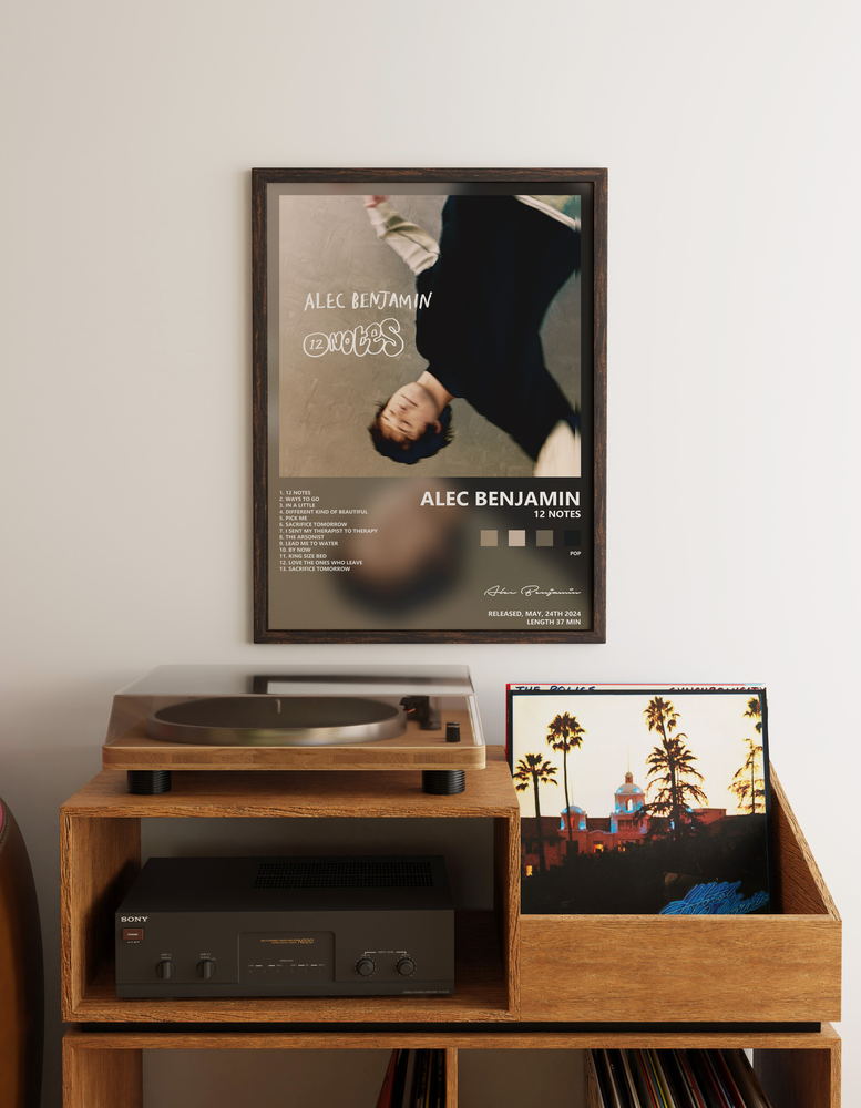 Music poster: Alec Benjamin - 12 Notes