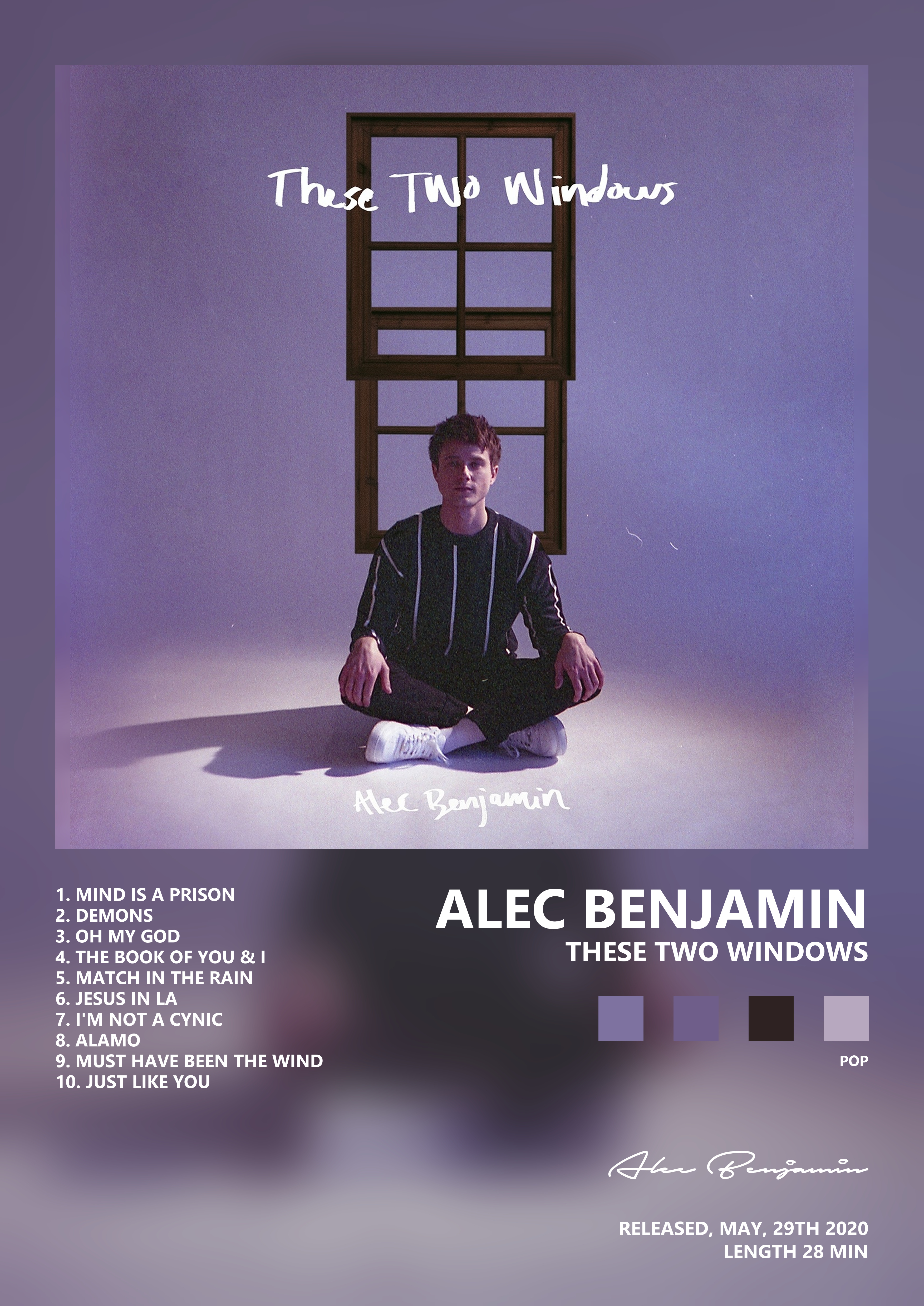 Music poster: Alec Benjamin - These Two Windows