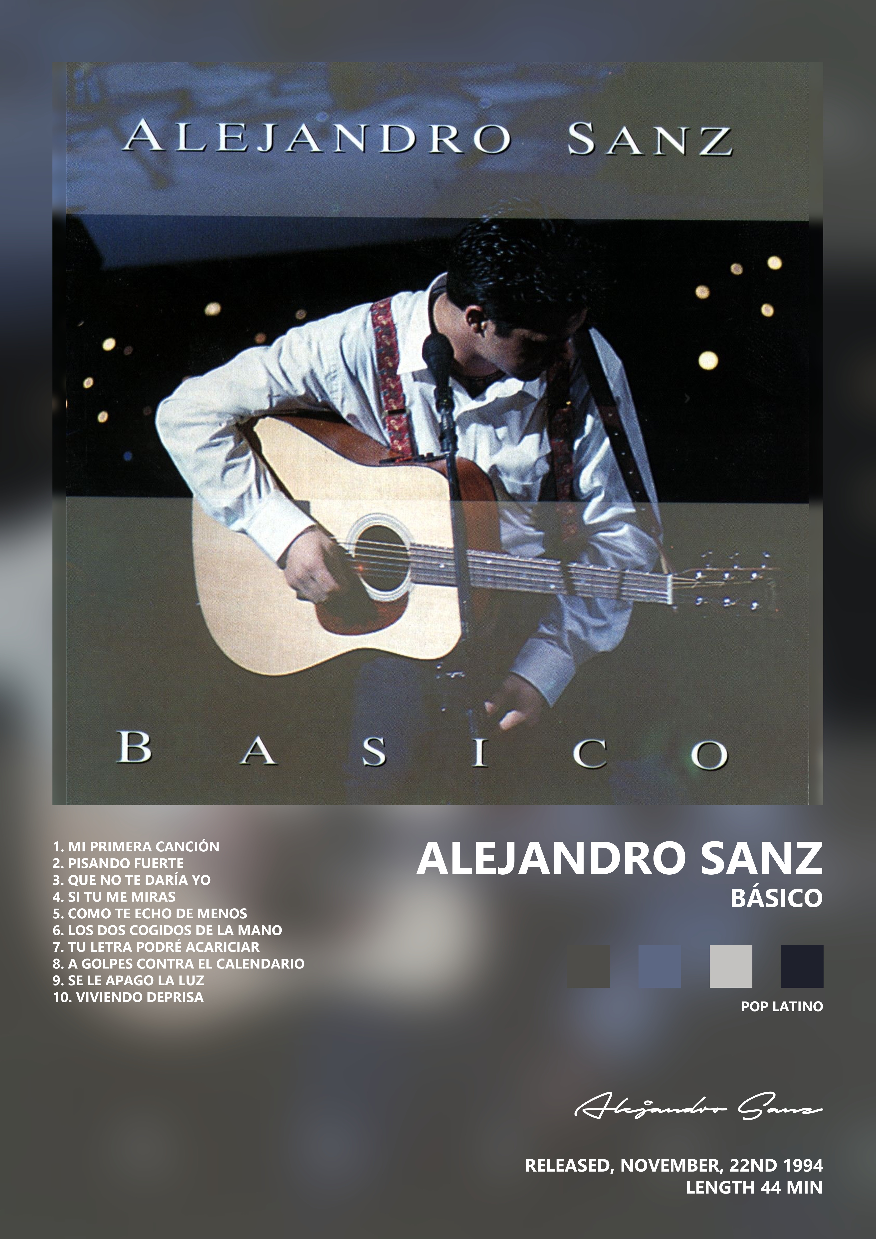 Music poster: Alejandro Sanz - Básico