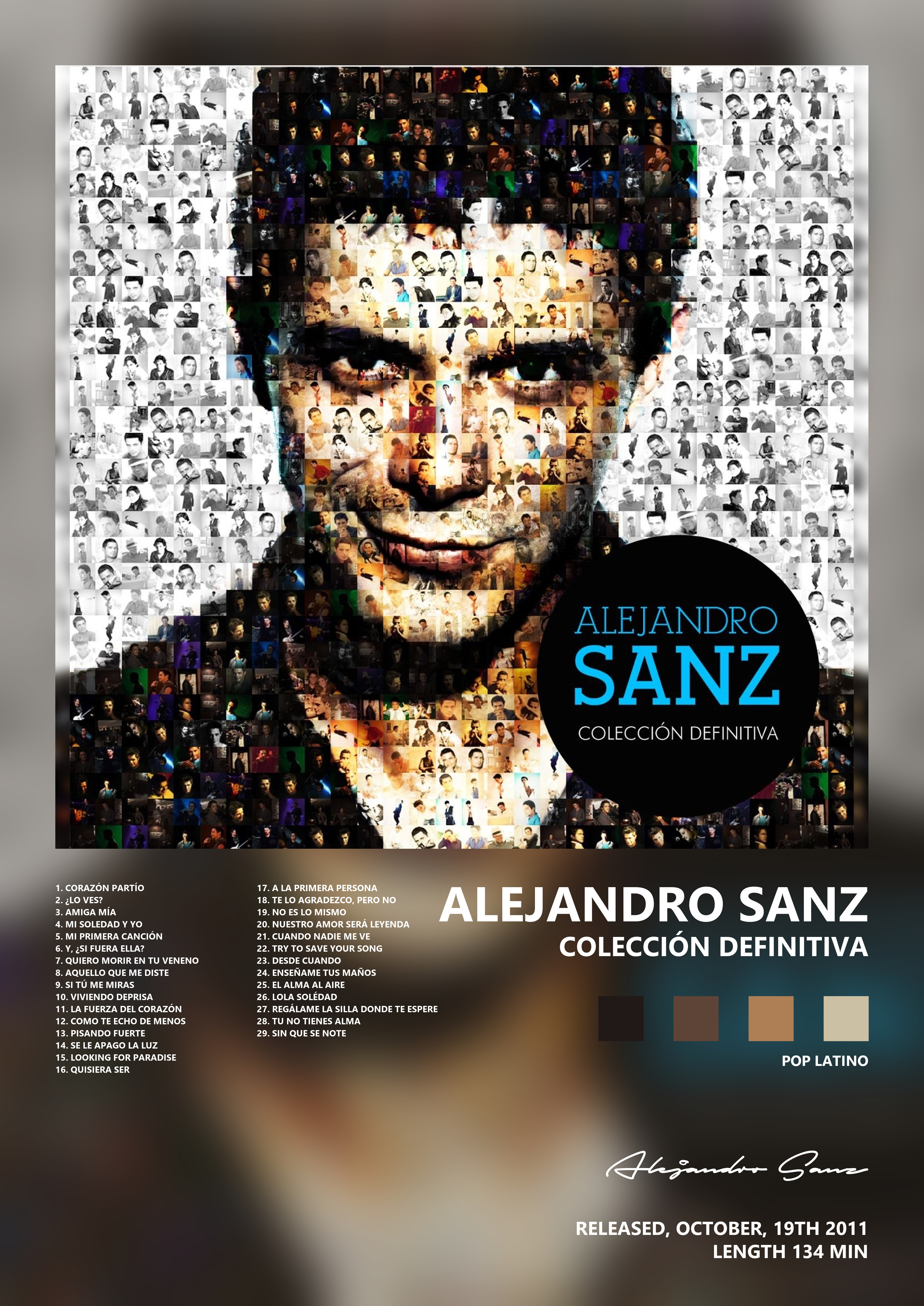 Music poster: Alejandro Sanz - Colección Definitiva