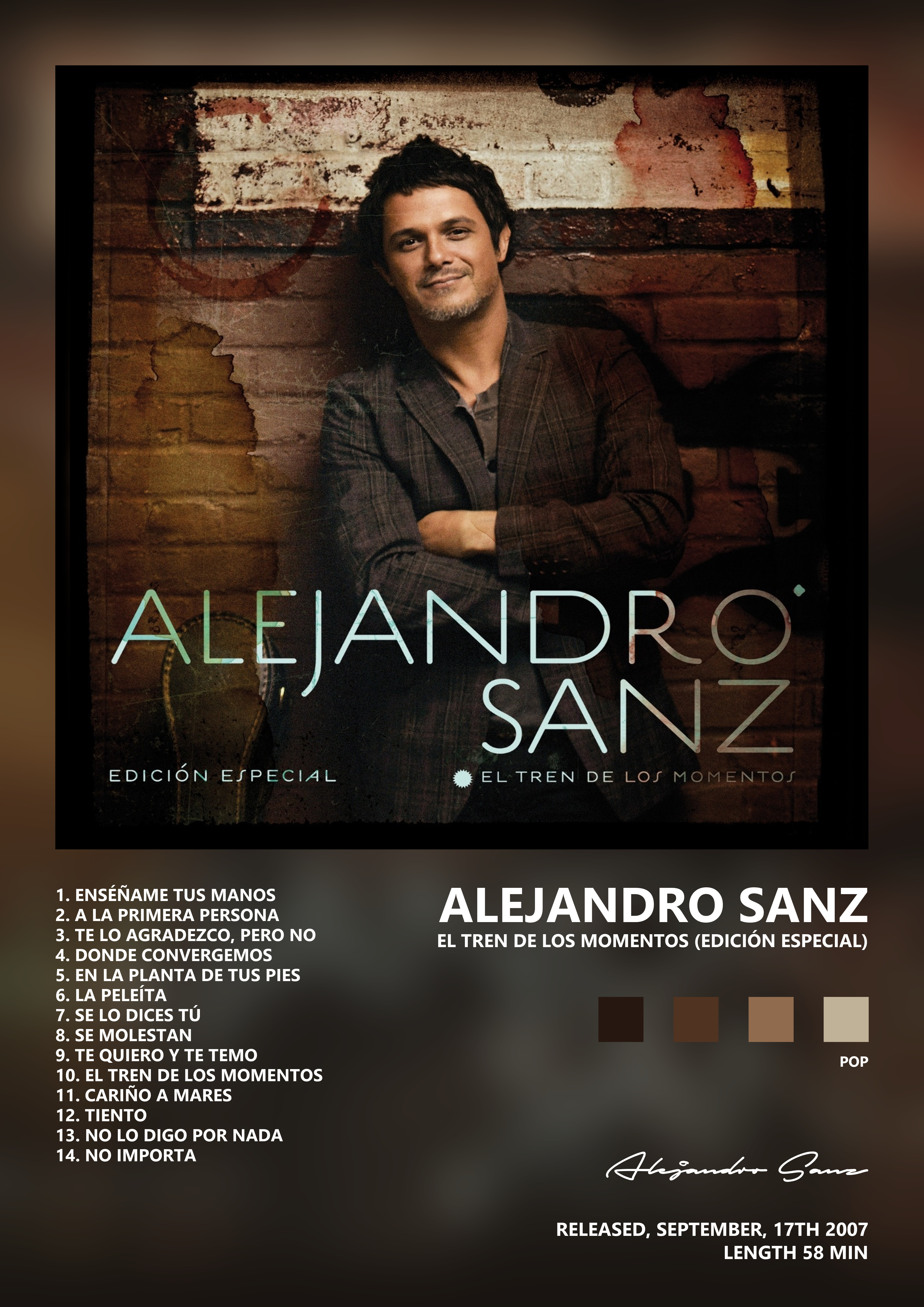 Music poster: Alejandro Sanz - El tren de los momentos Edición Especial