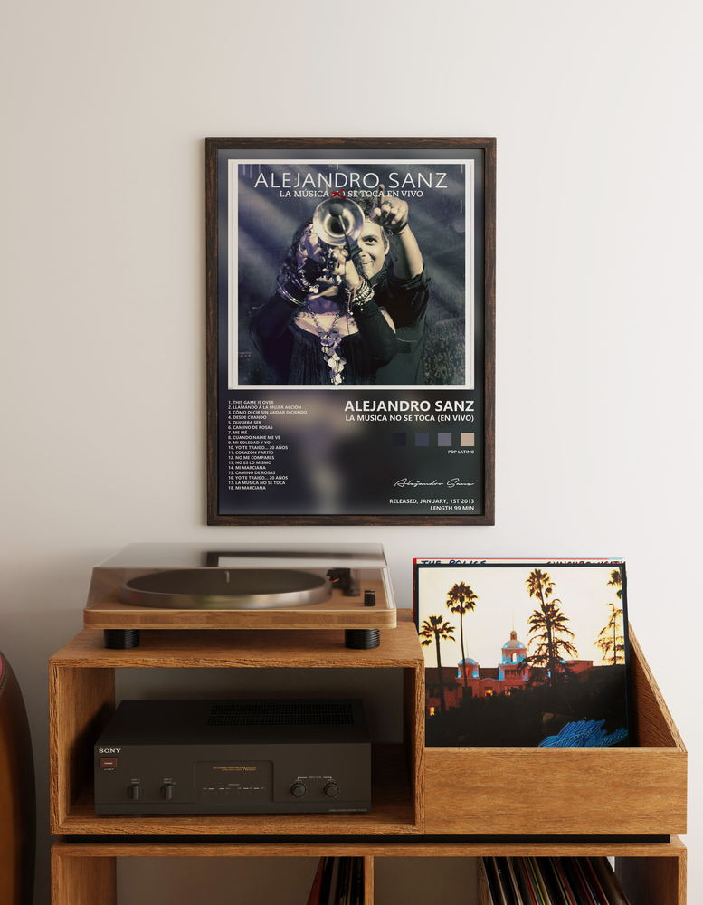 Music poster: Alejandro Sanz - La Música No Se Toca En Vivo