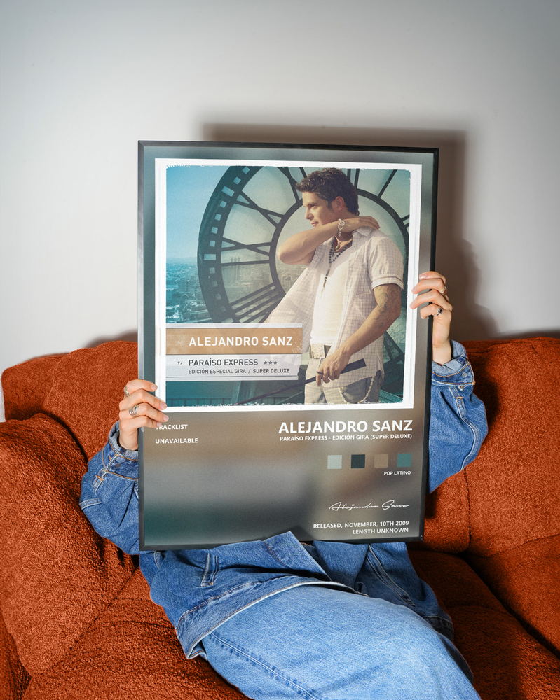 Music poster: Alejandro Sanz - Paraíso Express - Edición Gira Super Deluxe